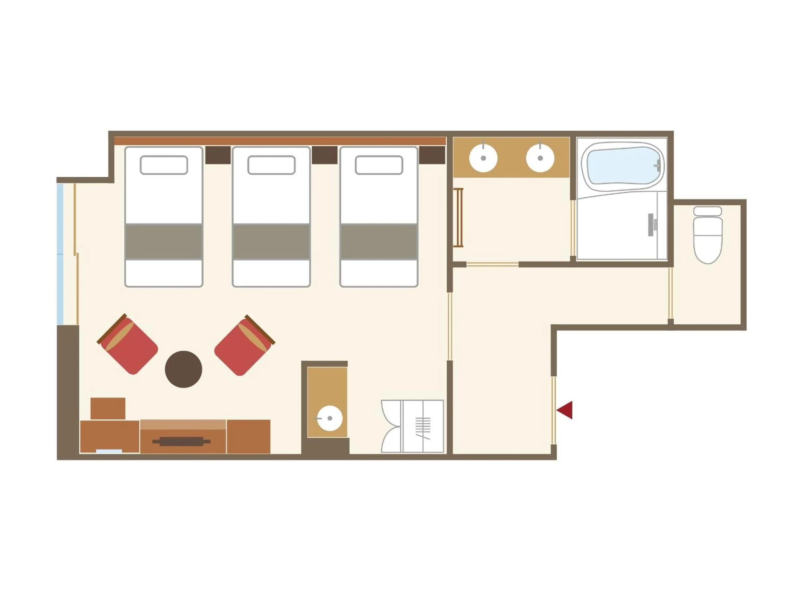 Photo of the whole room in Onyado Shikishima-kan