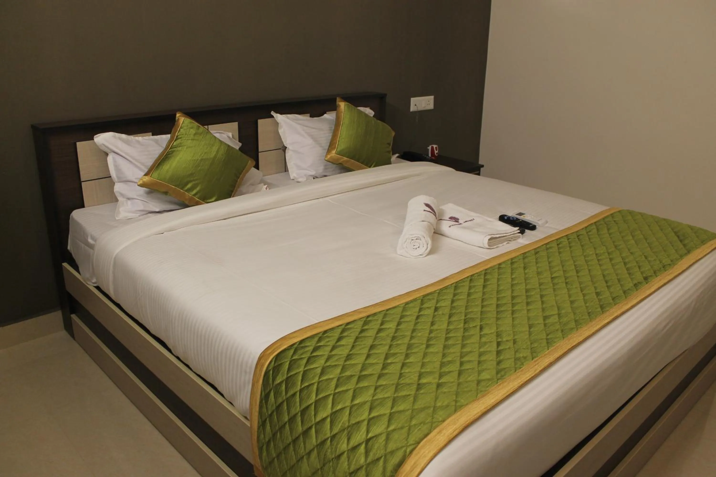 Bed in Viswa Residency by Azalea