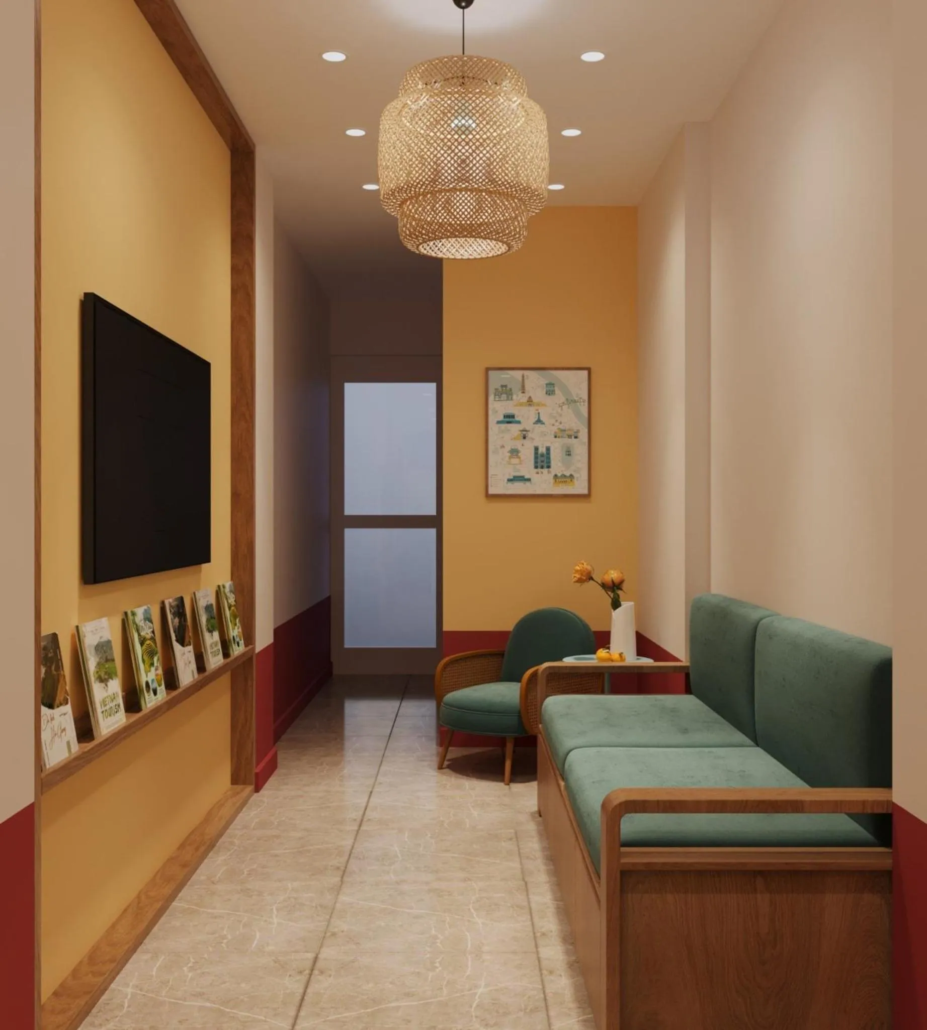 Communal lounge/ TV room in Graffiti Hotel