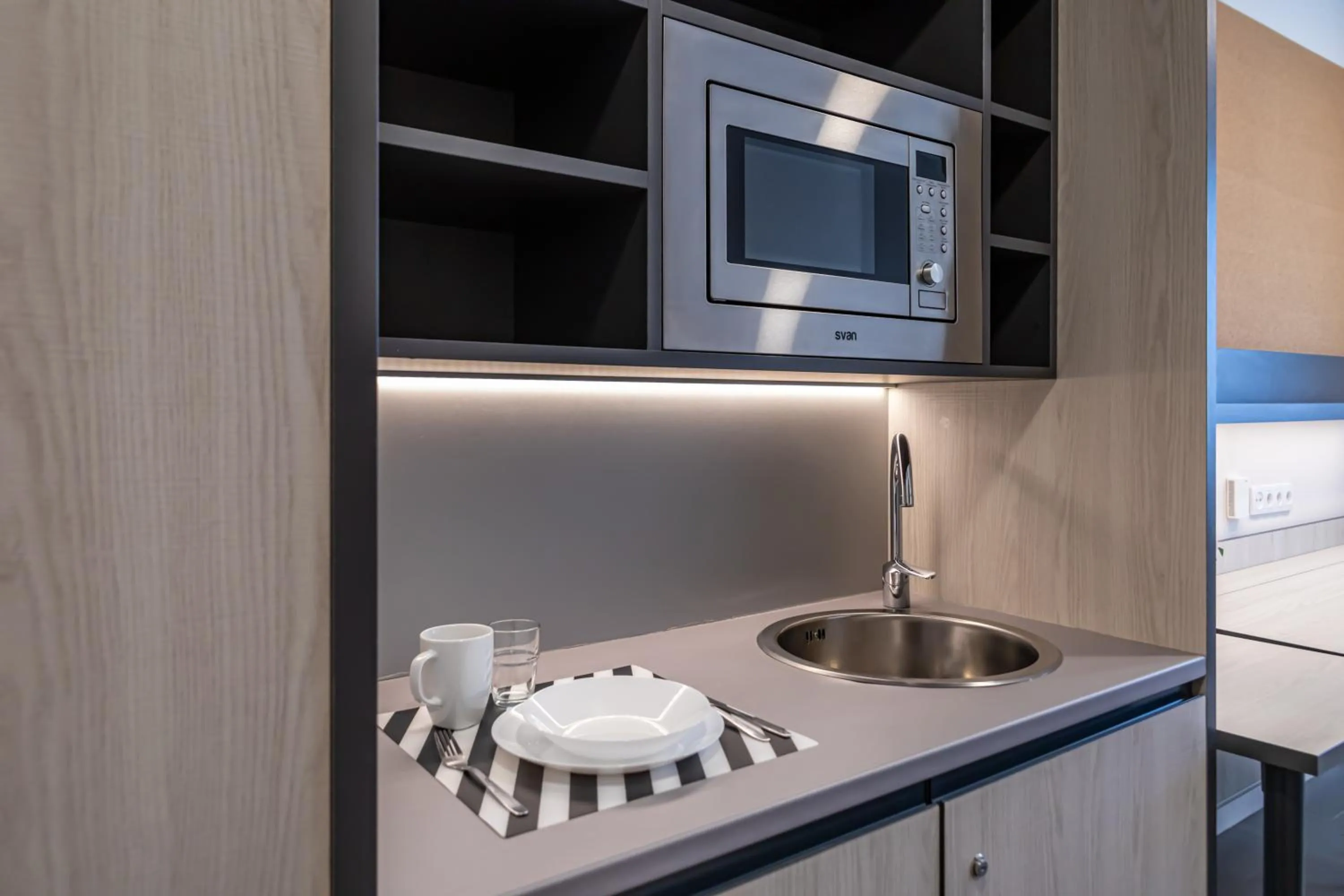 Kitchen or kitchenette in Residencia Universitaria Resa Campus Málaga