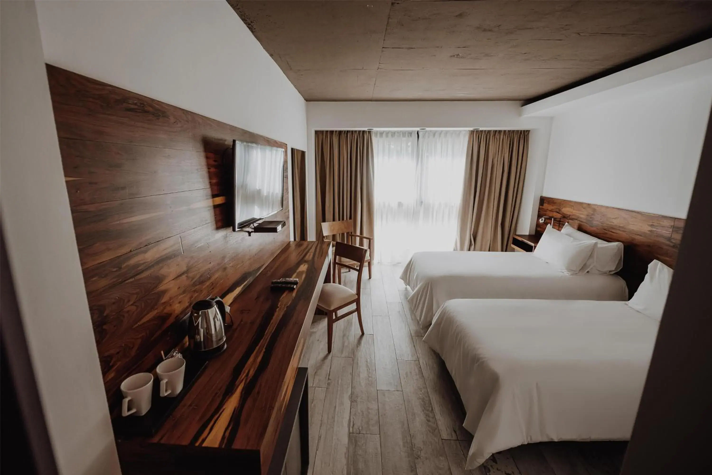 Twin Room in La Urumpta Hotel, AKEN MIND Twin Room in La Urumpta Hotel, AKEN MIND