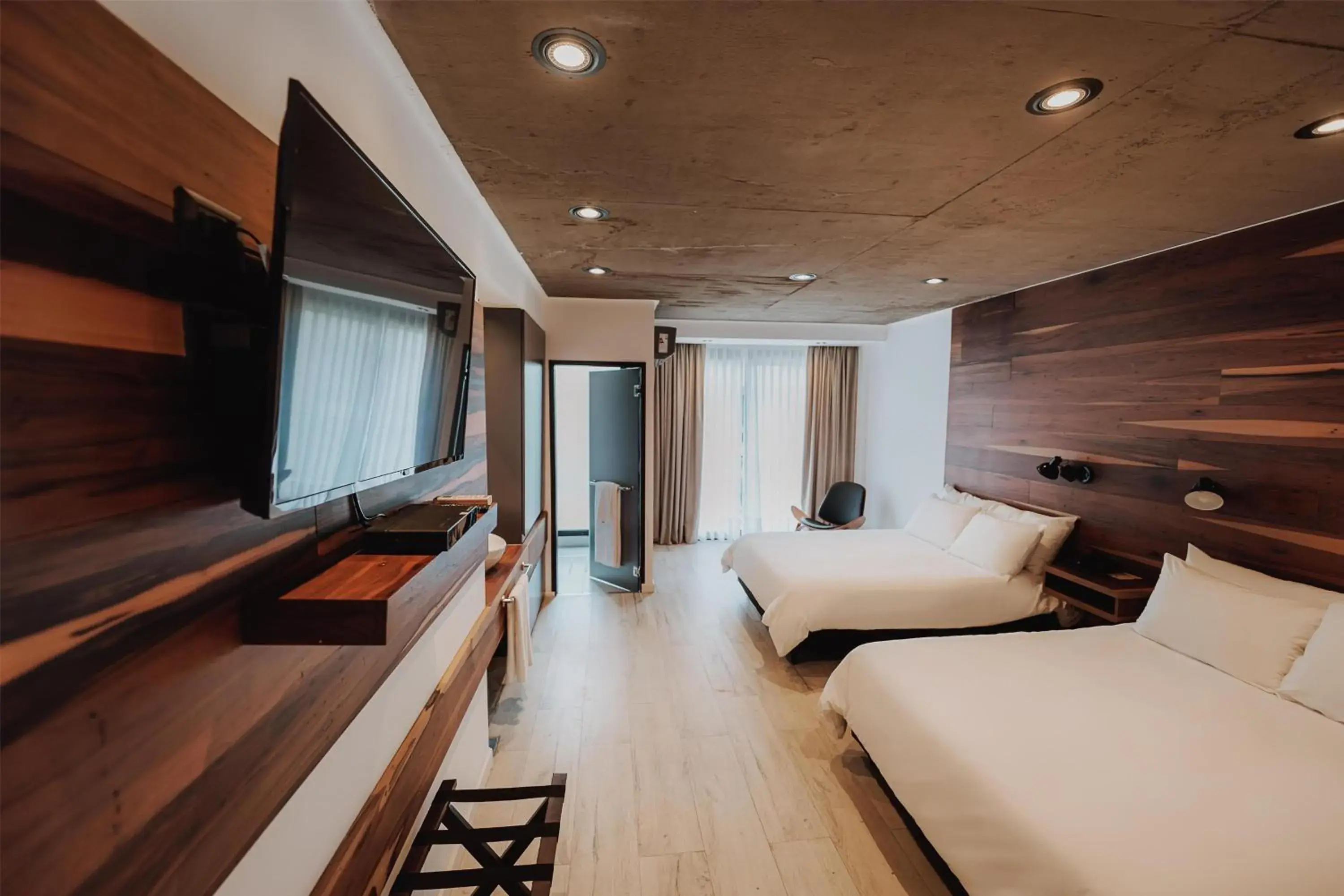 Superior Double Room with Two Double Beds in La Urumpta Hotel, AKEN MIND Superior Double Room with Two Double Beds in La Urumpta Hotel, AKEN MIND