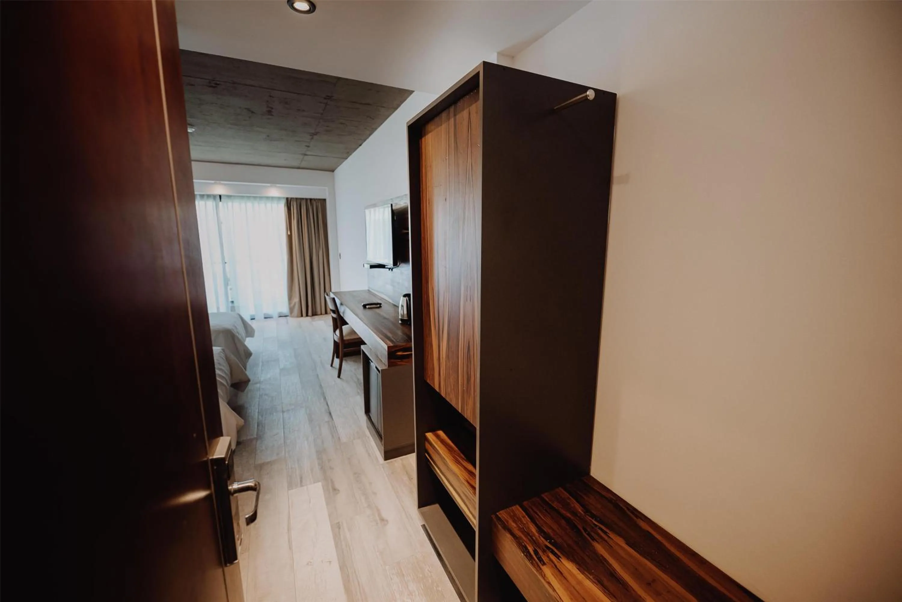 Bedroom, Bed in La Urumpta Hotel, AKEN MIND