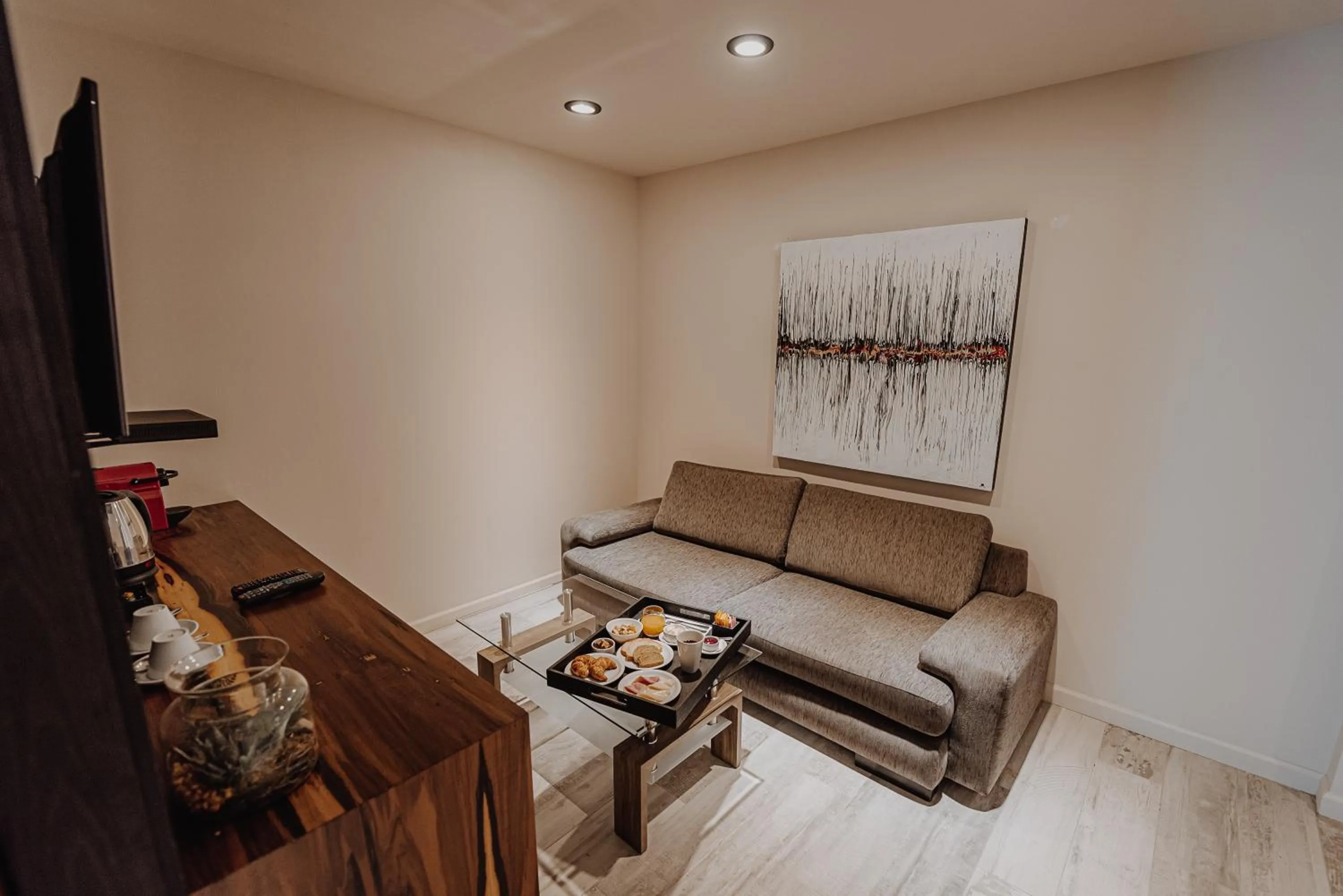 Living room in La Urumpta Hotel, AKEN MIND