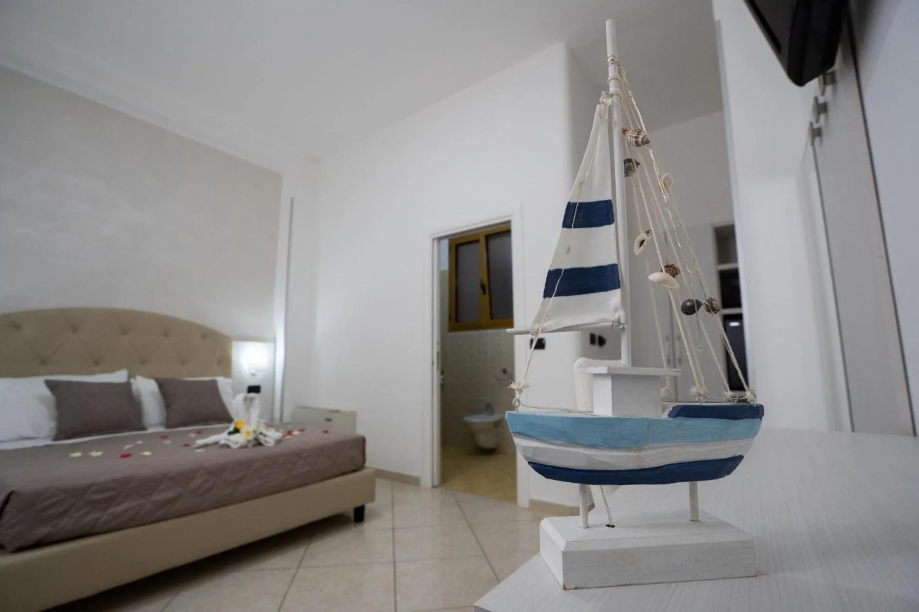 Bed in B&B Il Gabbiano