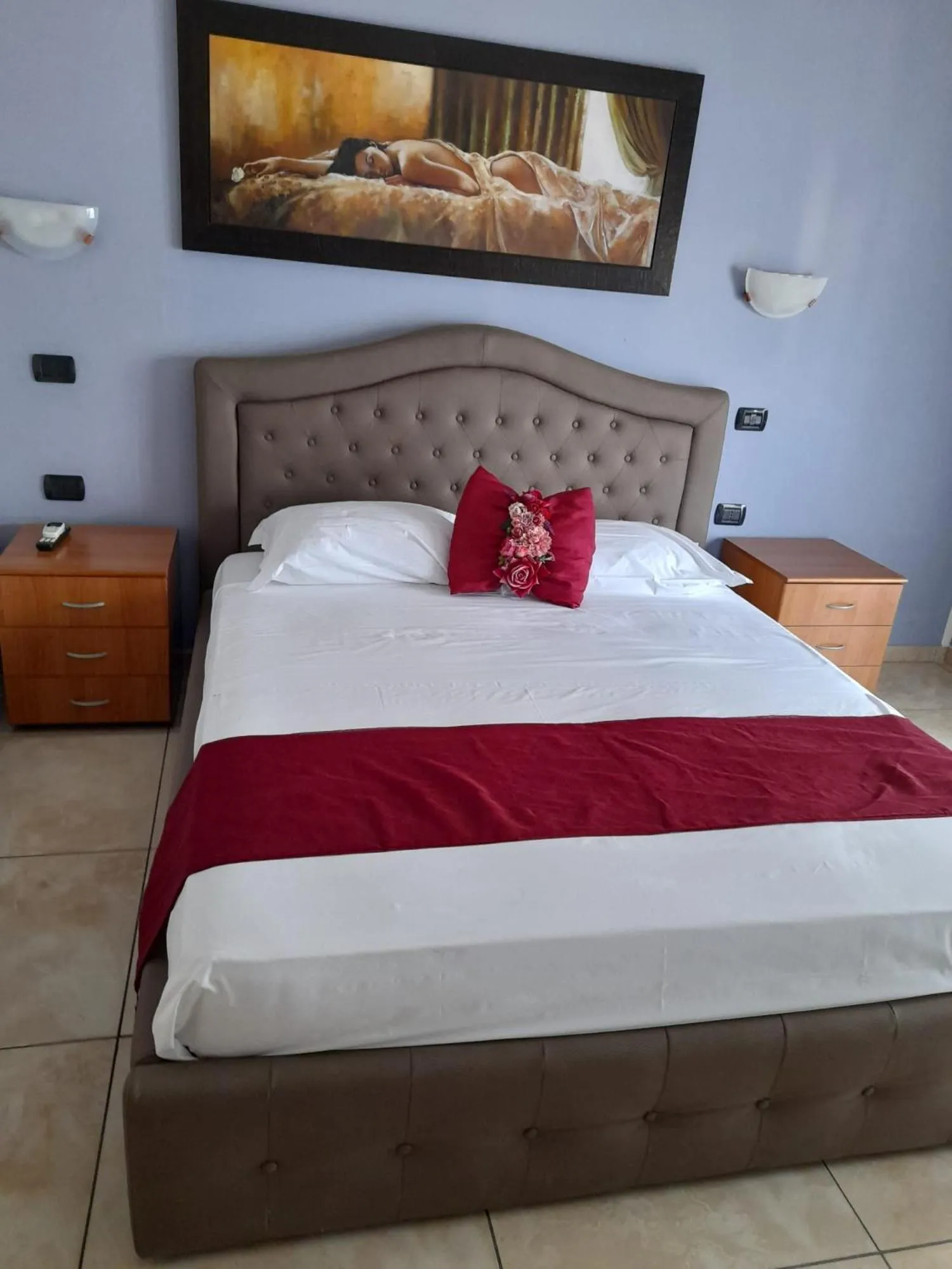 Bed in Hotel De Rosa