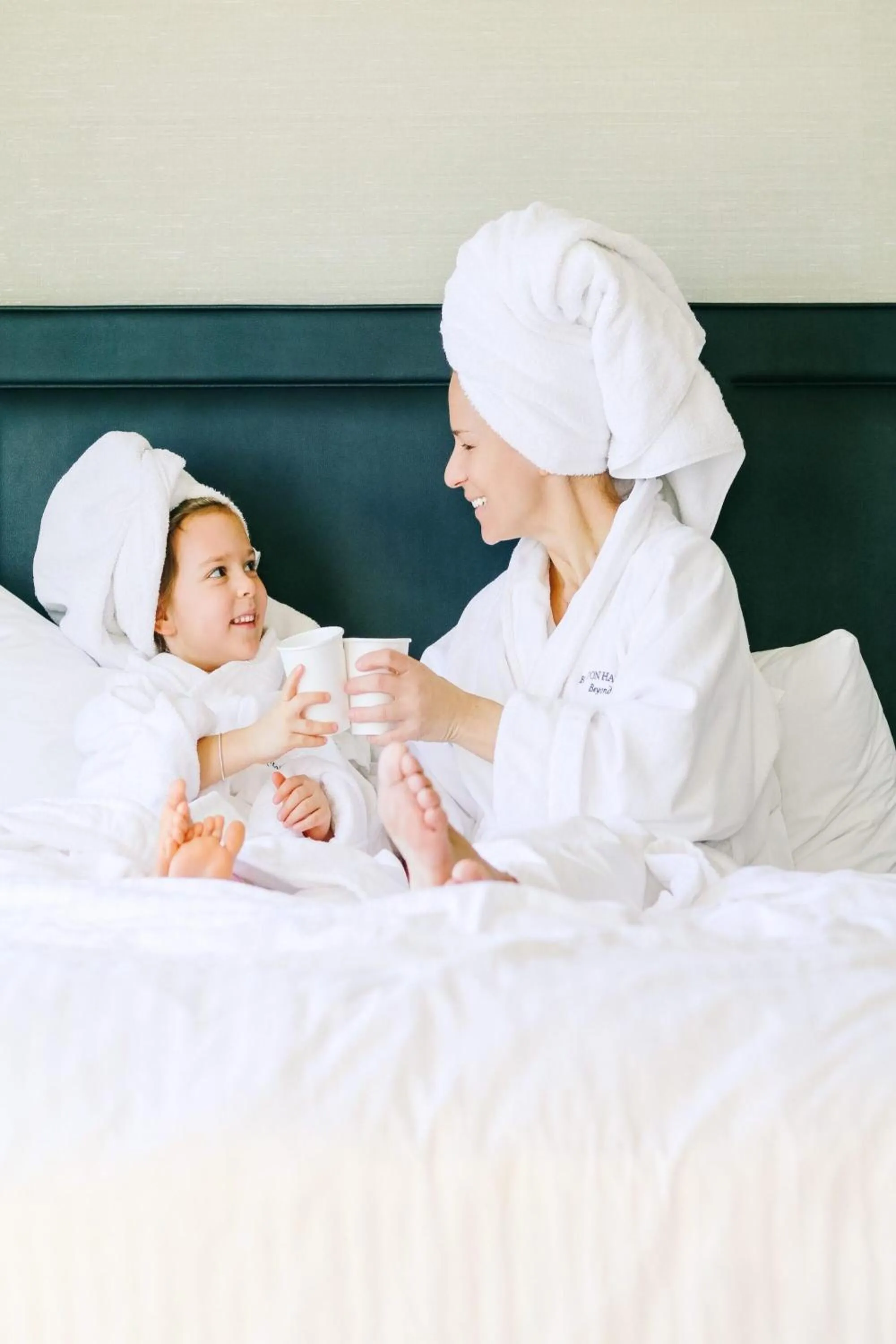 Bed in Boston Harbor Hotel