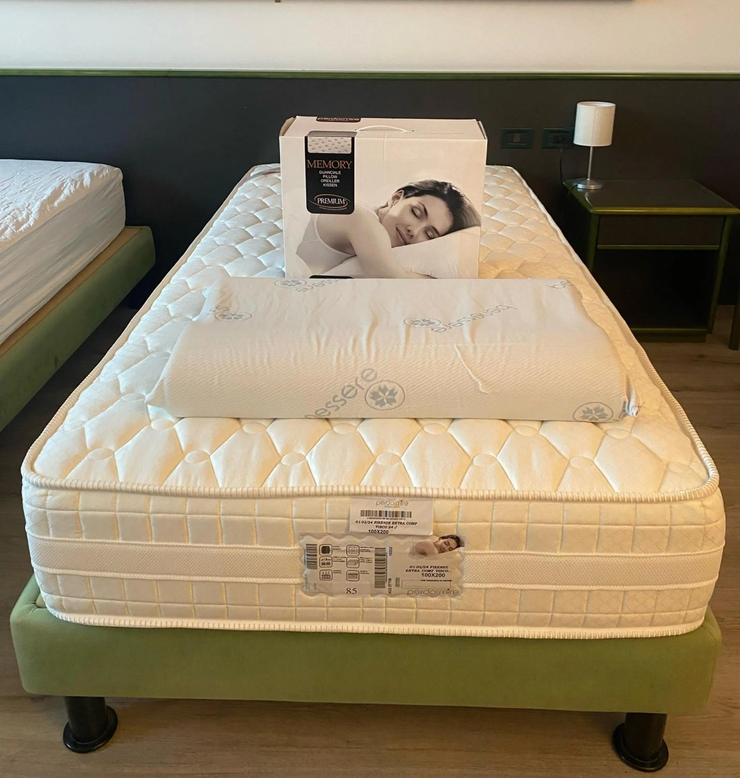 Bed in Green Hotel