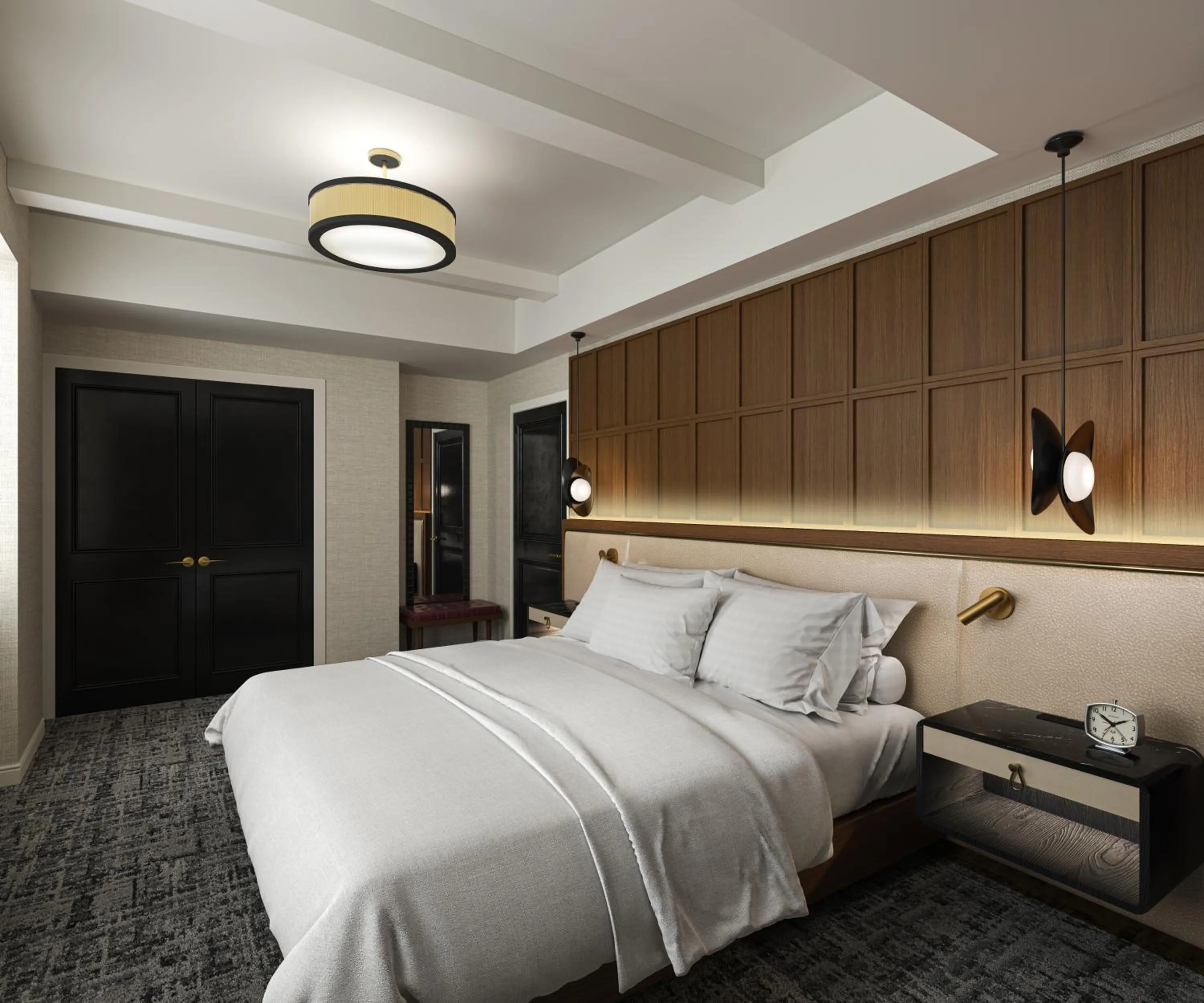 Bed in The Benjamin Royal Sonesta New York