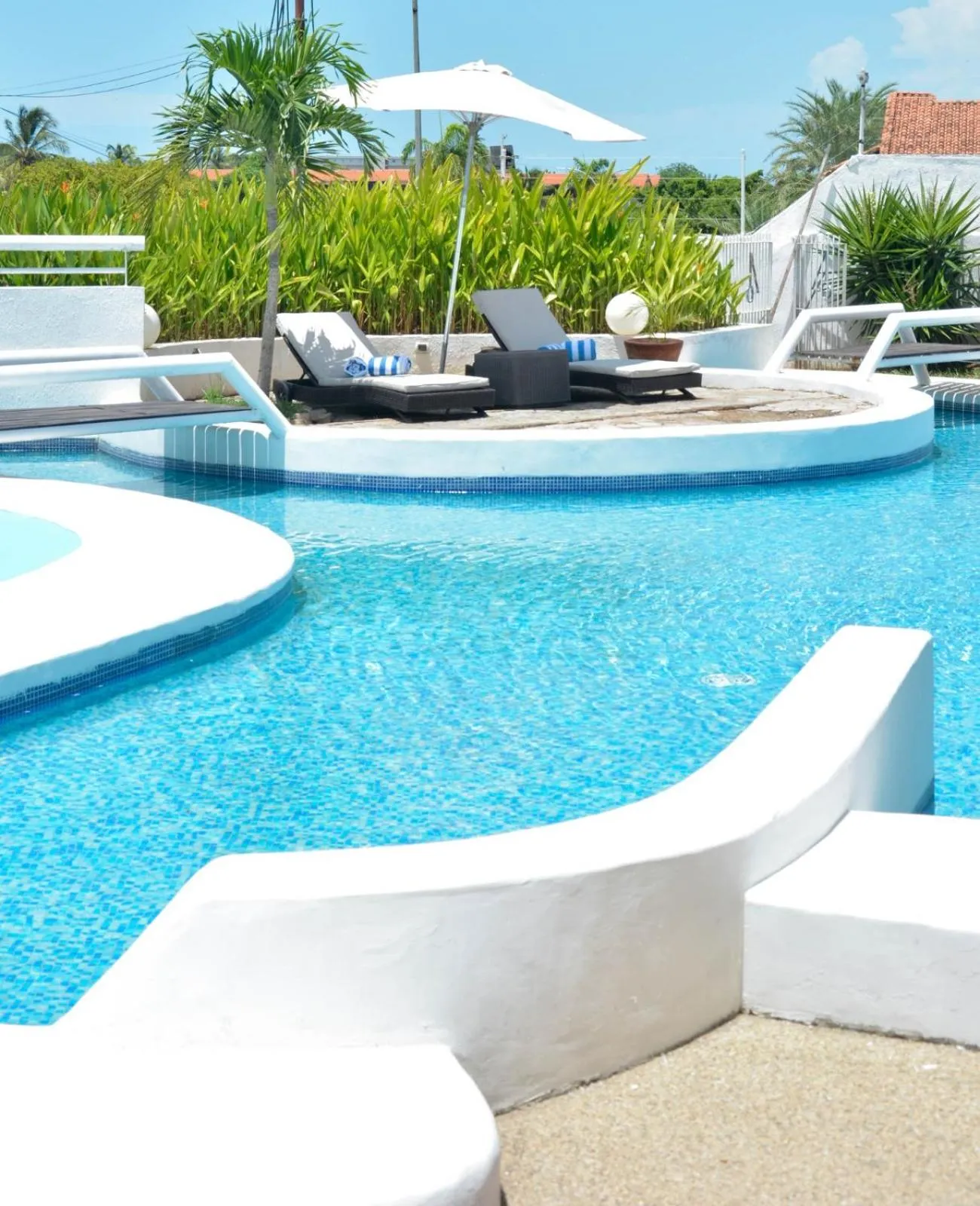 Pool view in Aquarius Hotel Boutique