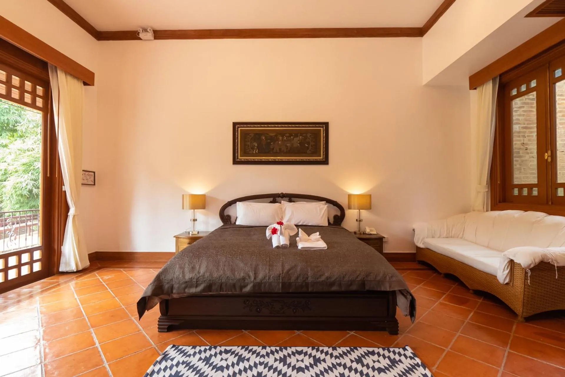 Bed in Chayana Resort