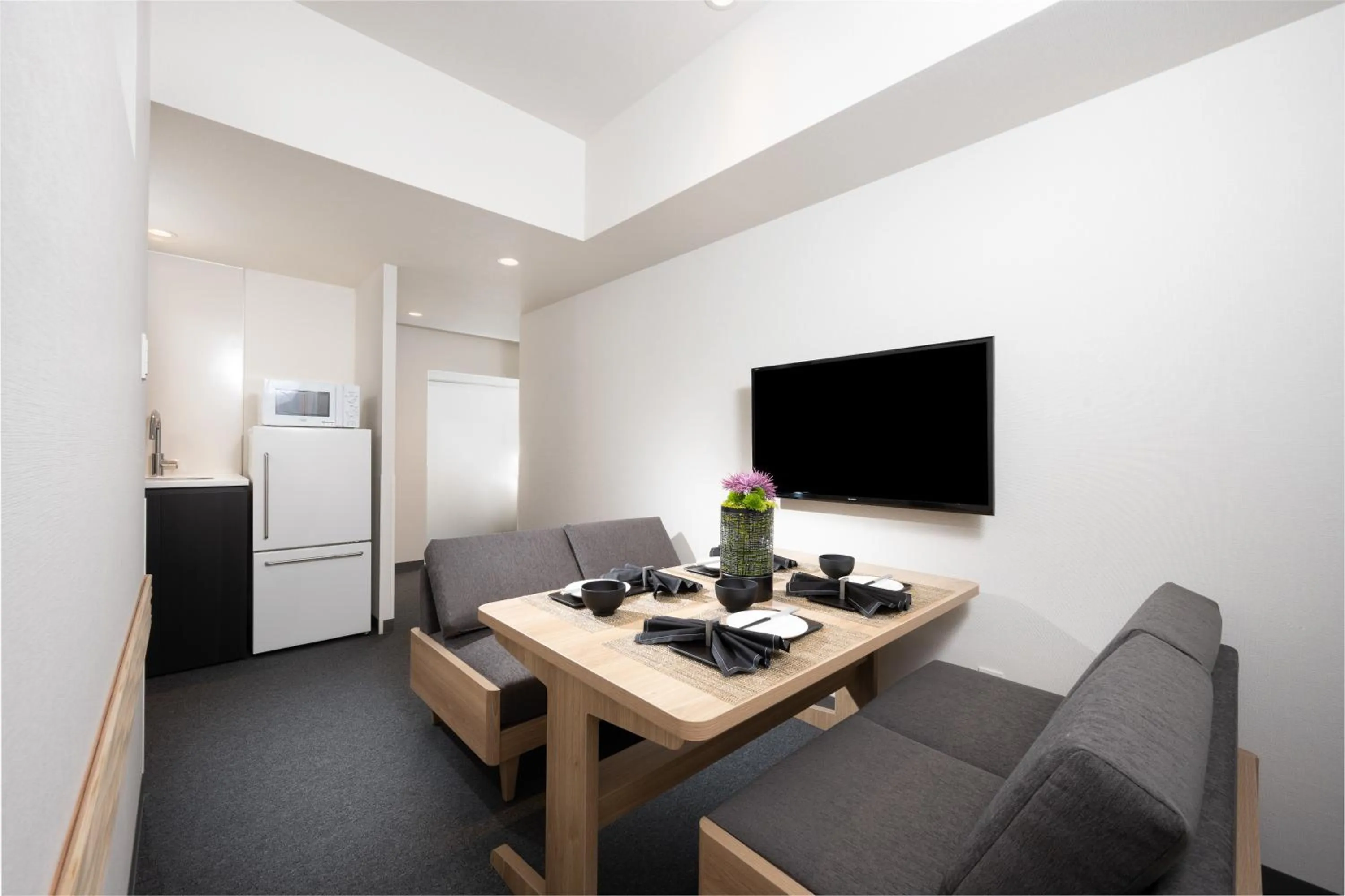 Seating area in MIMARU Tokyo Shinjuku West