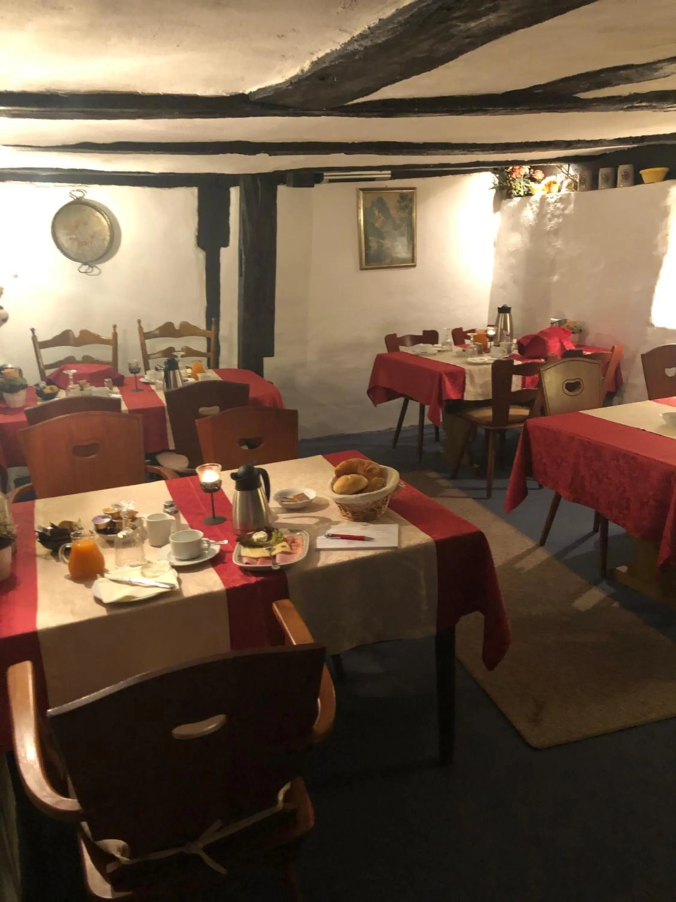 Continental breakfast in Hostaria del Castello