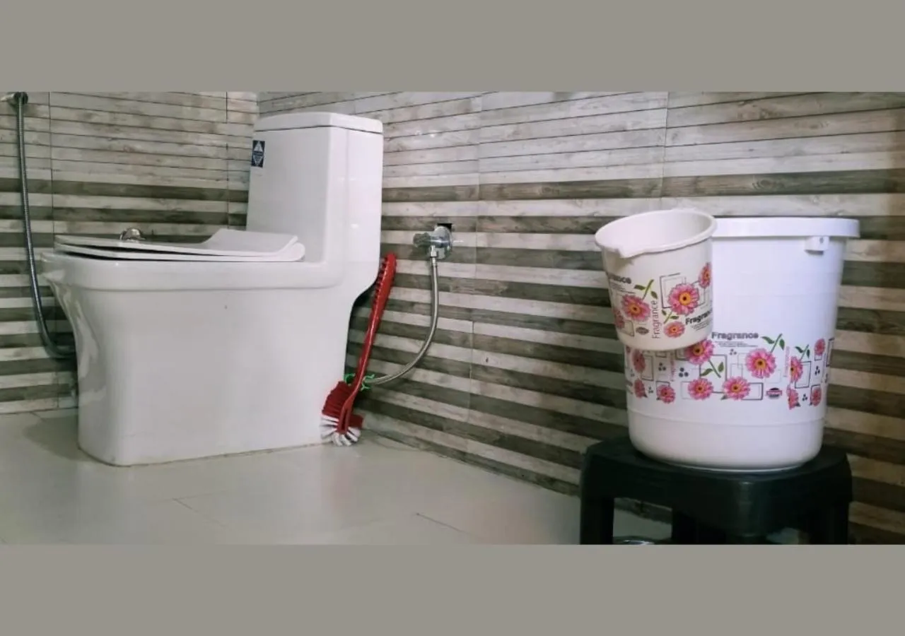 Bathroom in Bamboo Junction Resort - Kanatal, Valley & Mountain View