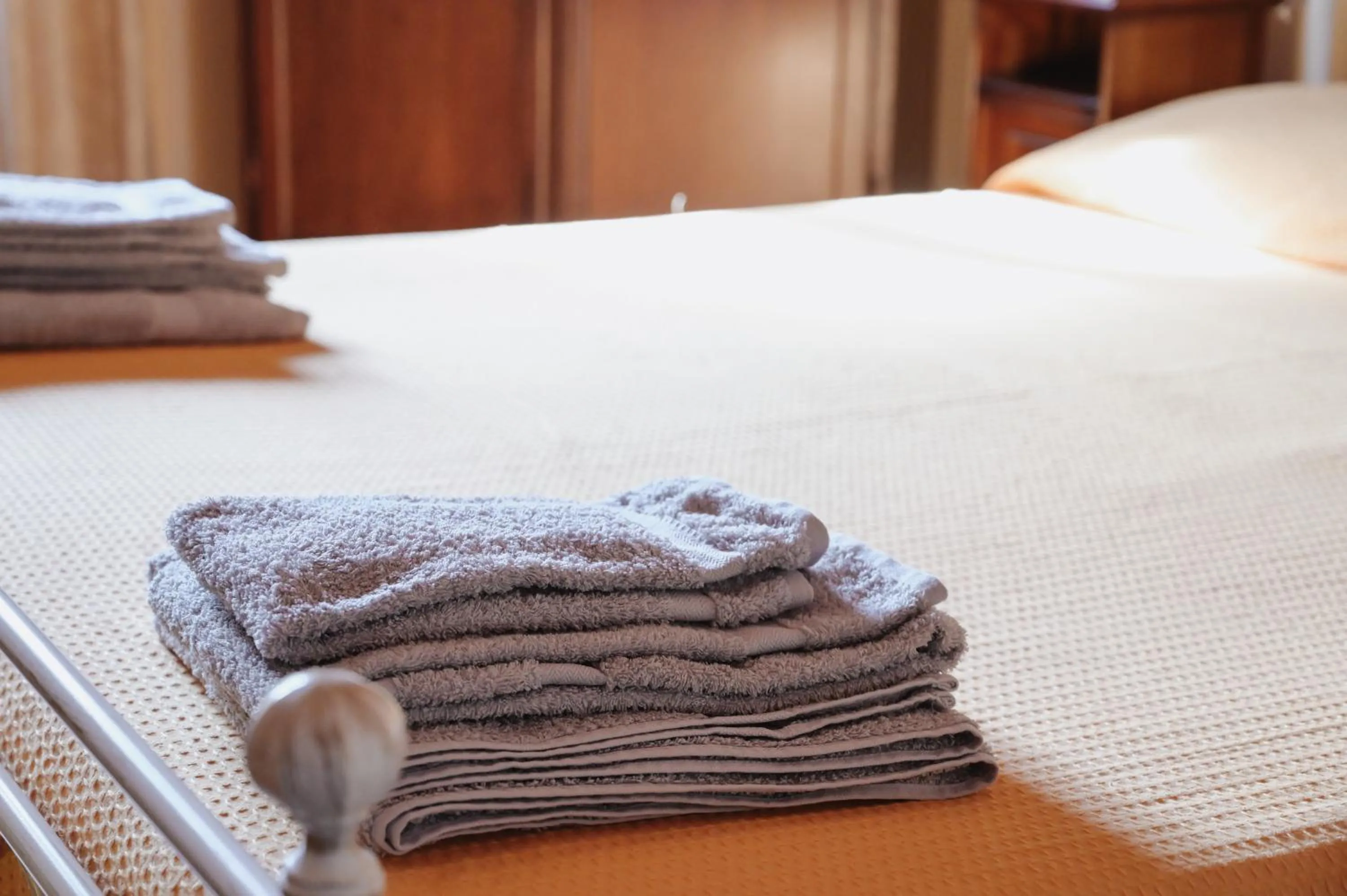 towels, Bed in Villa Delle Palme