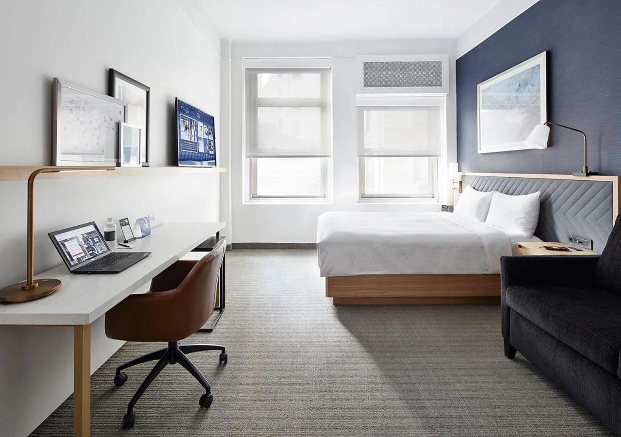 Bed in Radisson Hotel New York Wall Street