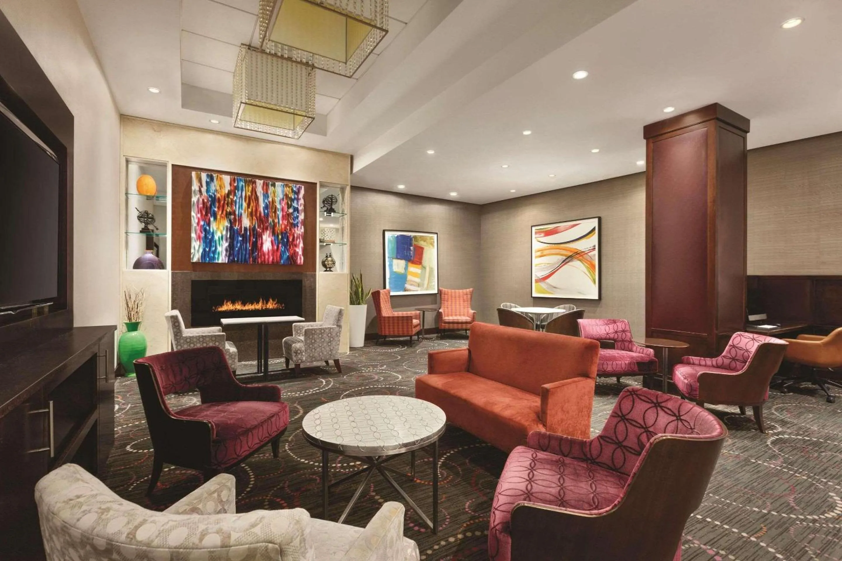 Lobby or reception, Lounge/Bar in Radisson Hotel New York Wall Street