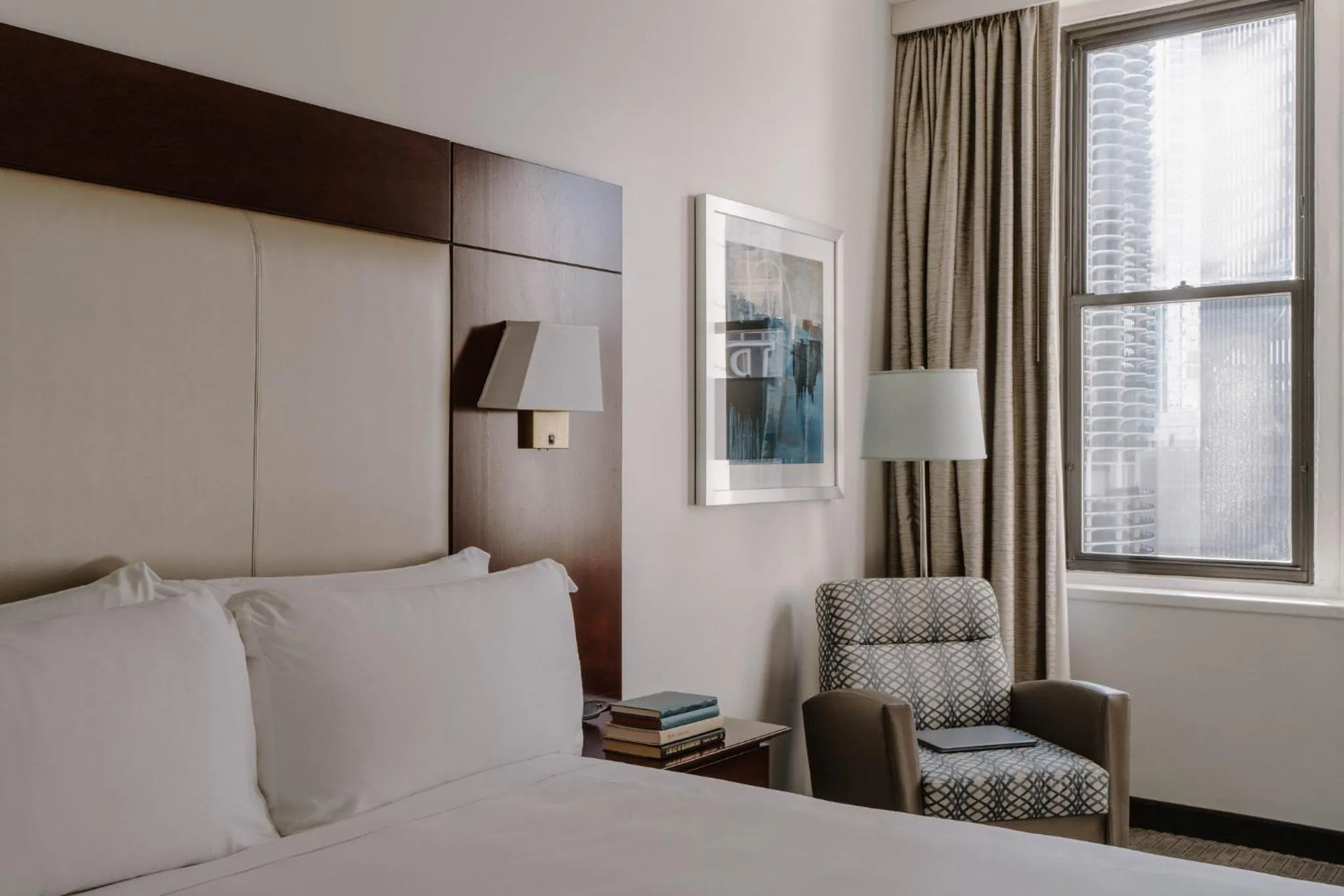 Photo of the whole room, Bed in Club Quarters Hotel Wacker at Michigan, Chicago