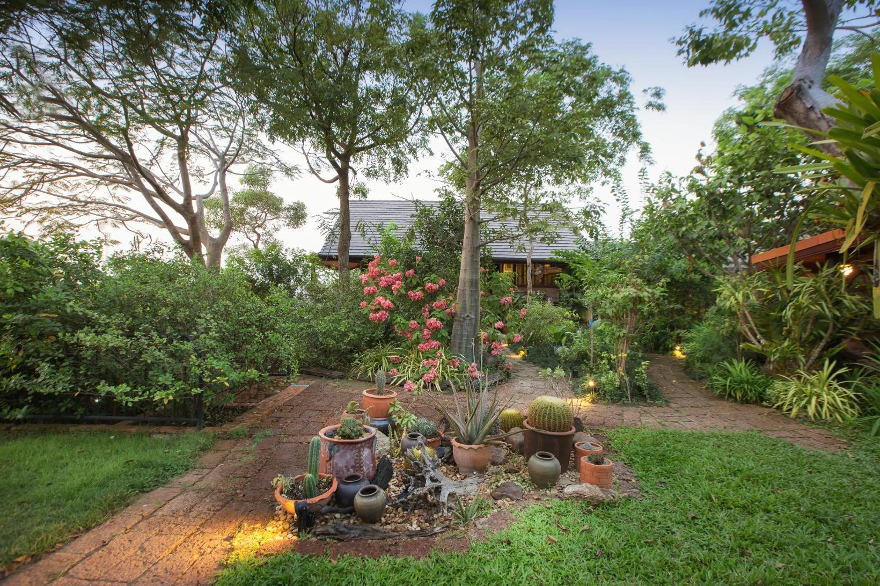 Garden in Cattani's Riverside Home