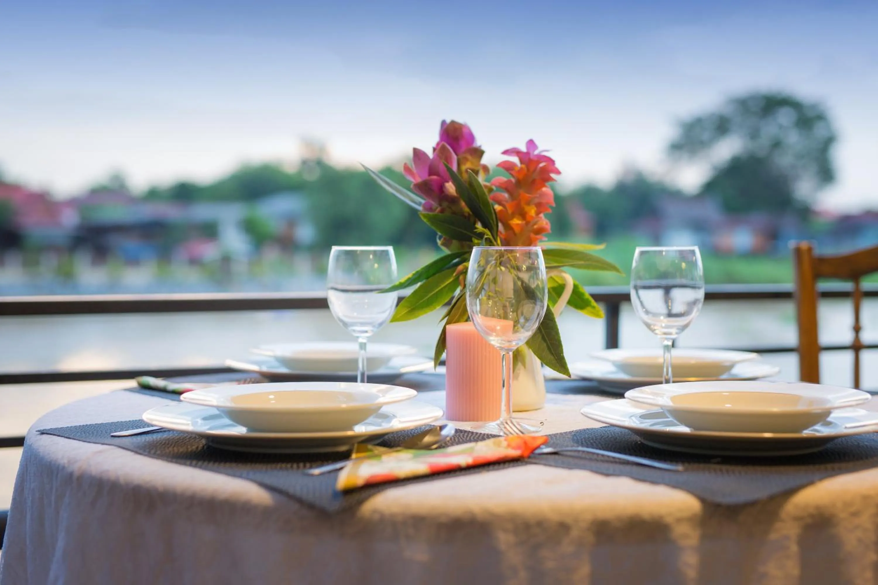 Balcony/Terrace in Cattani's Riverside Home