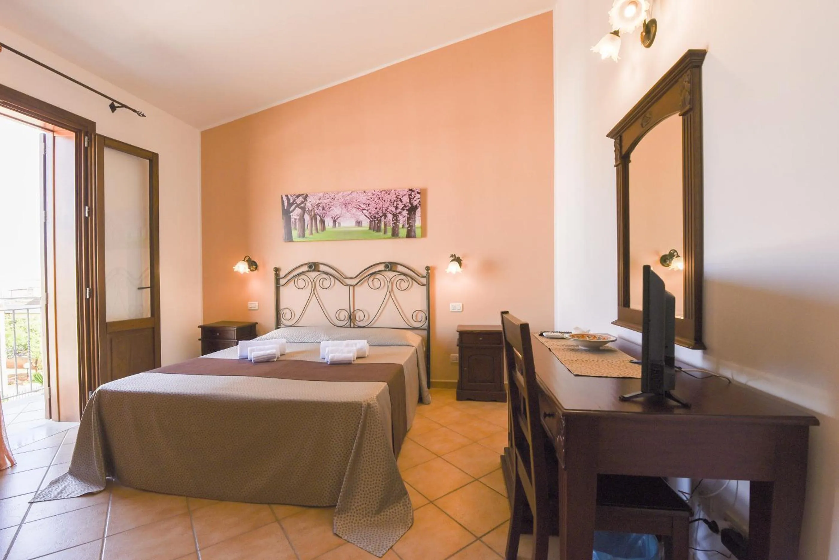 Balcony/Terrace, Bed in Aurora Castelluzzo