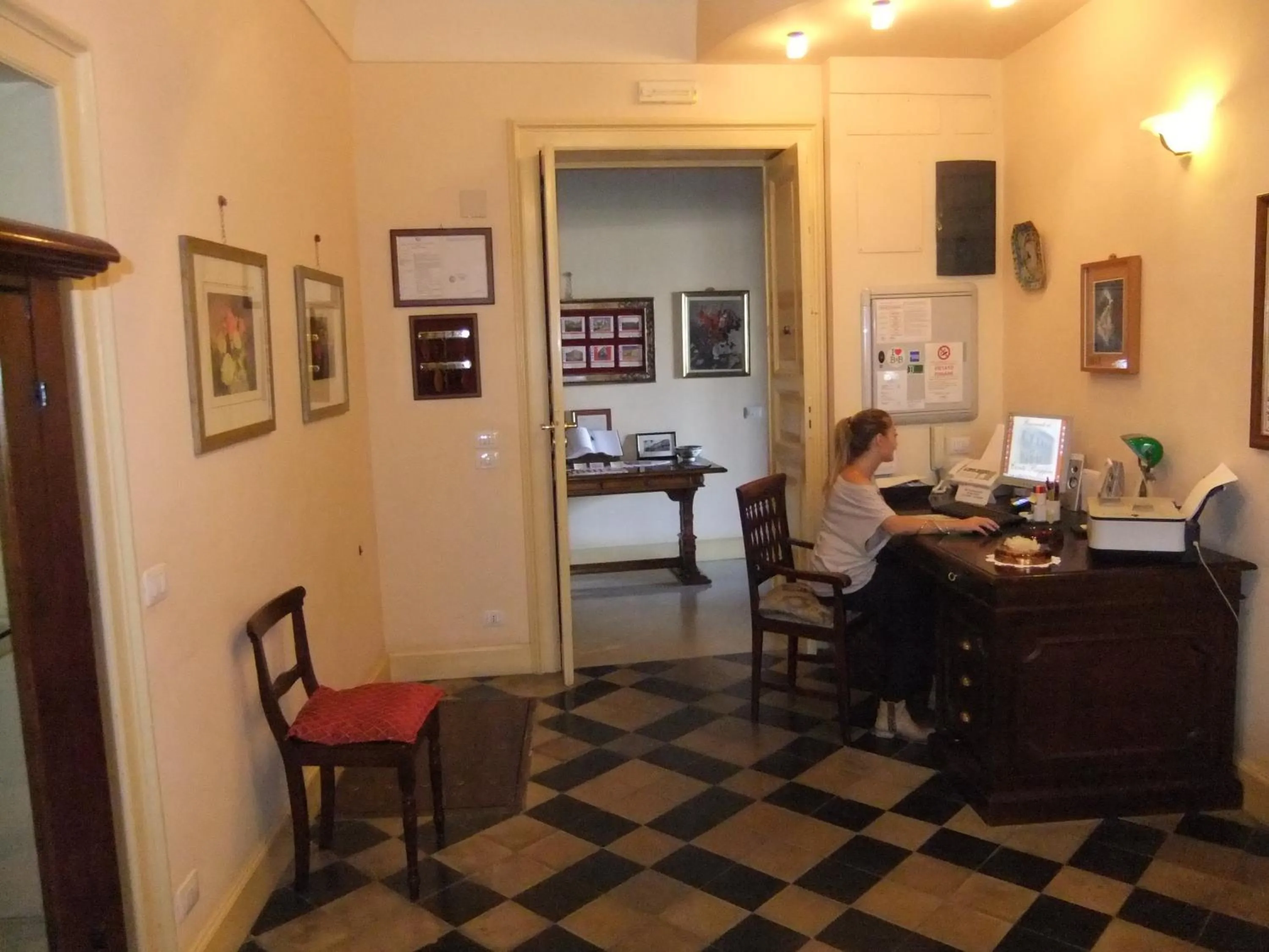 Lobby or reception in B&B Conte Ruggero