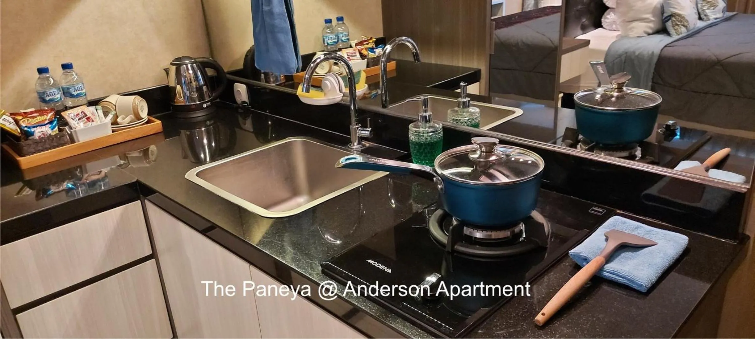 Kitchen or kitchenette in The Paneya@Anderson Apartment