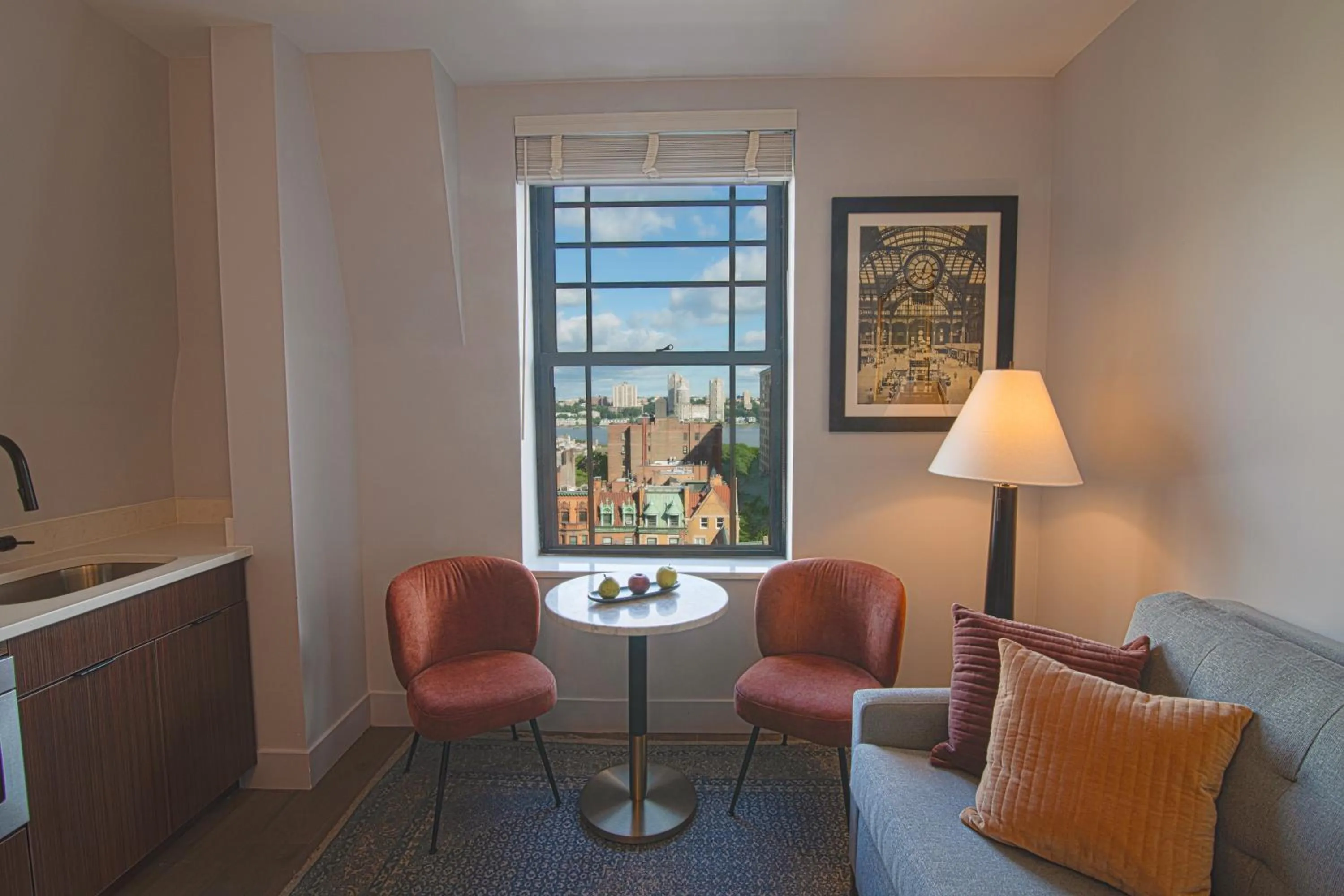 Seating area in Hotel Belleclaire Central Park