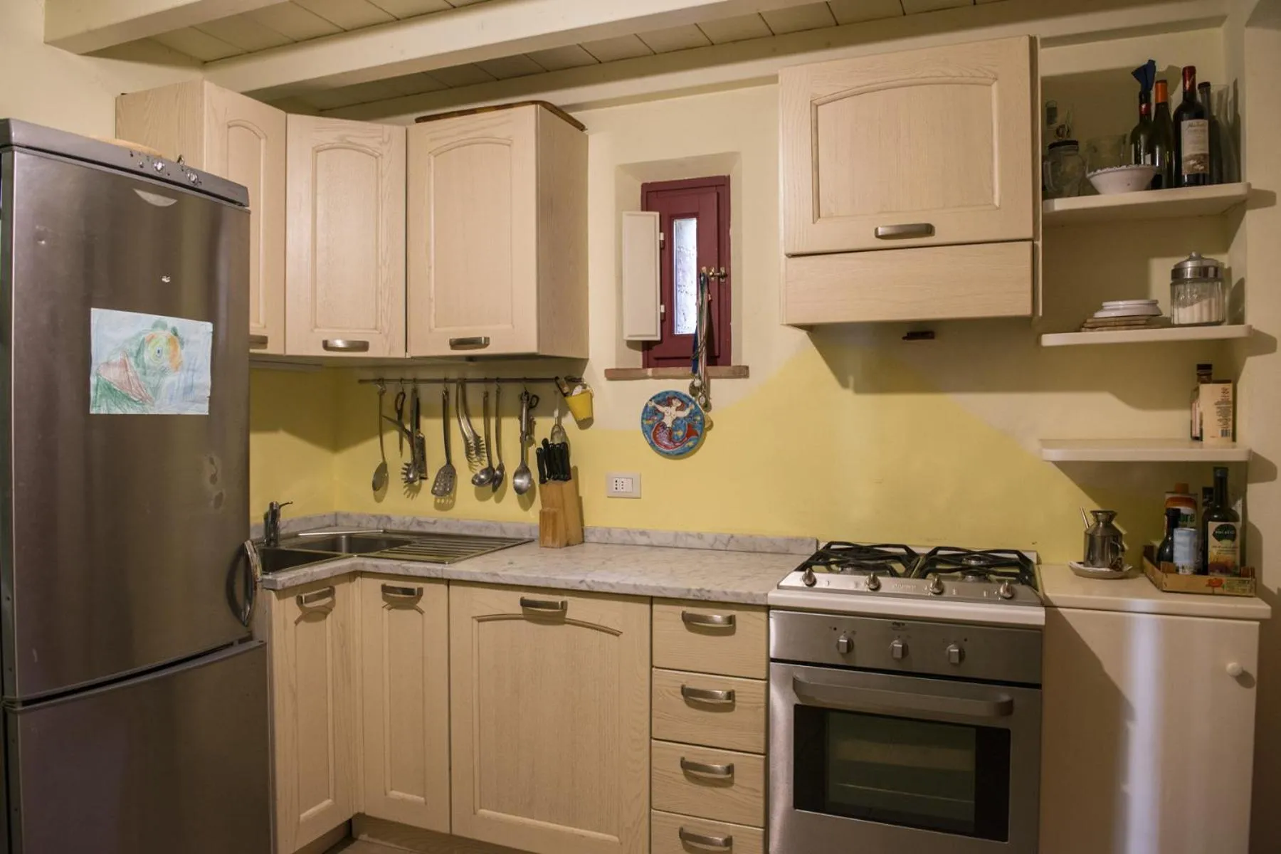 Kitchen or kitchenette in Casa Del Sole