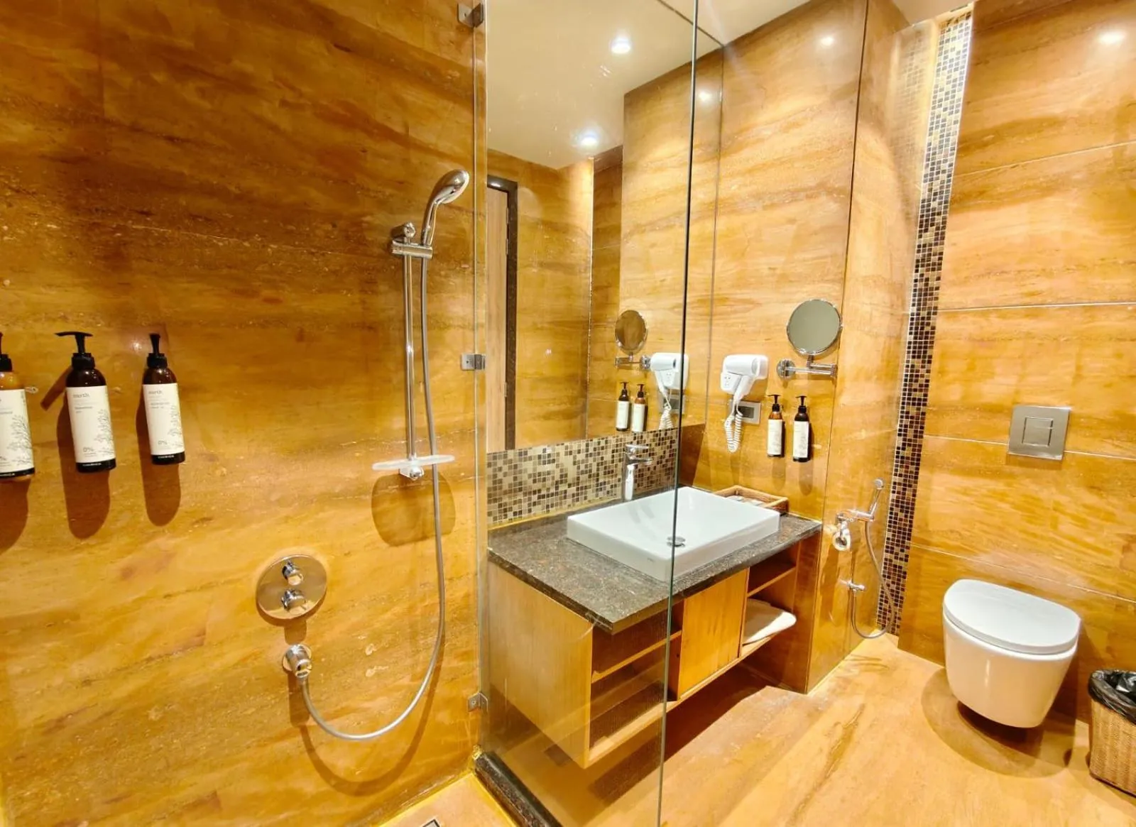 Bathroom in Pushkara Resort and Spa, Pushkar