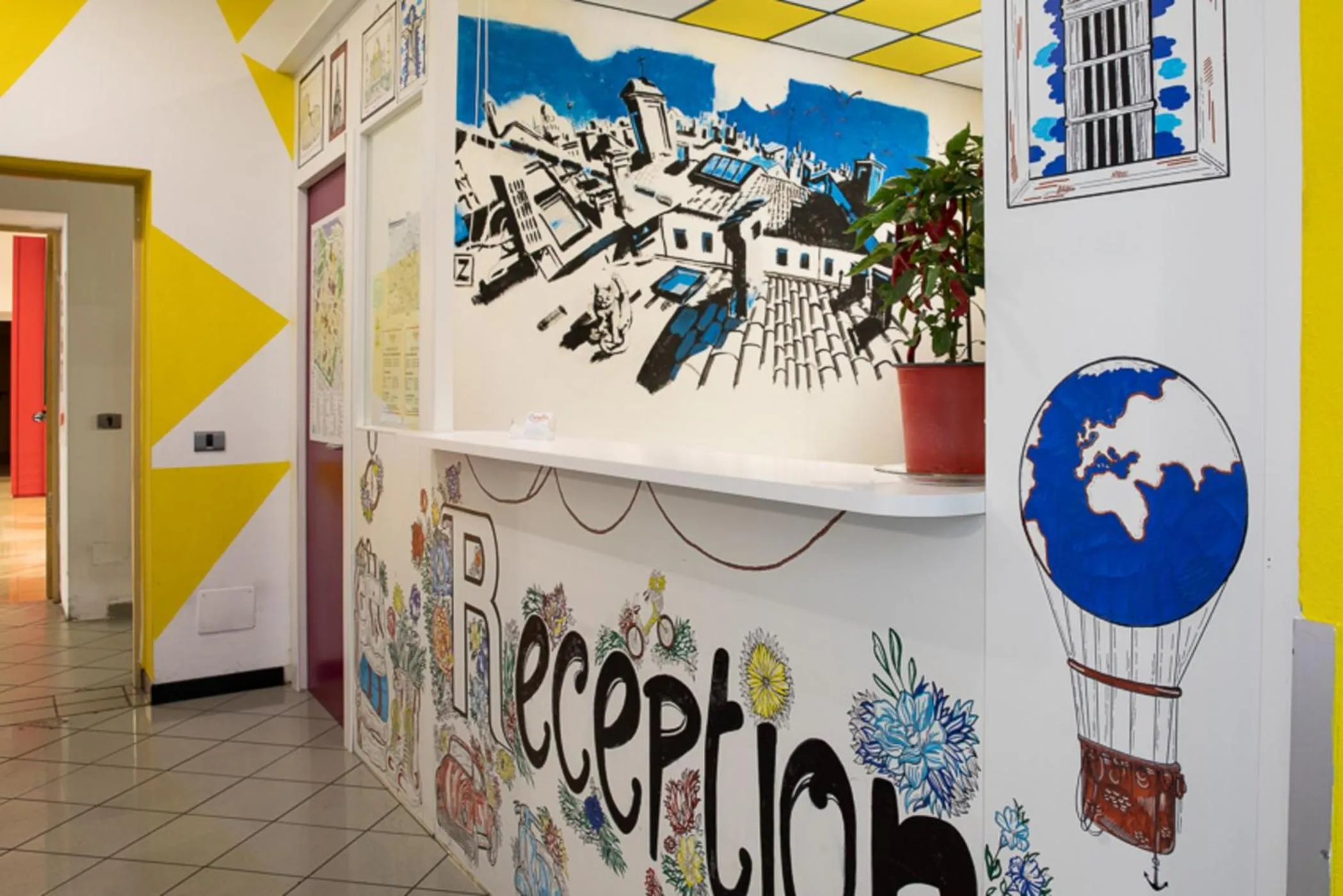 Lobby or reception in Ostello San Filippo Neri