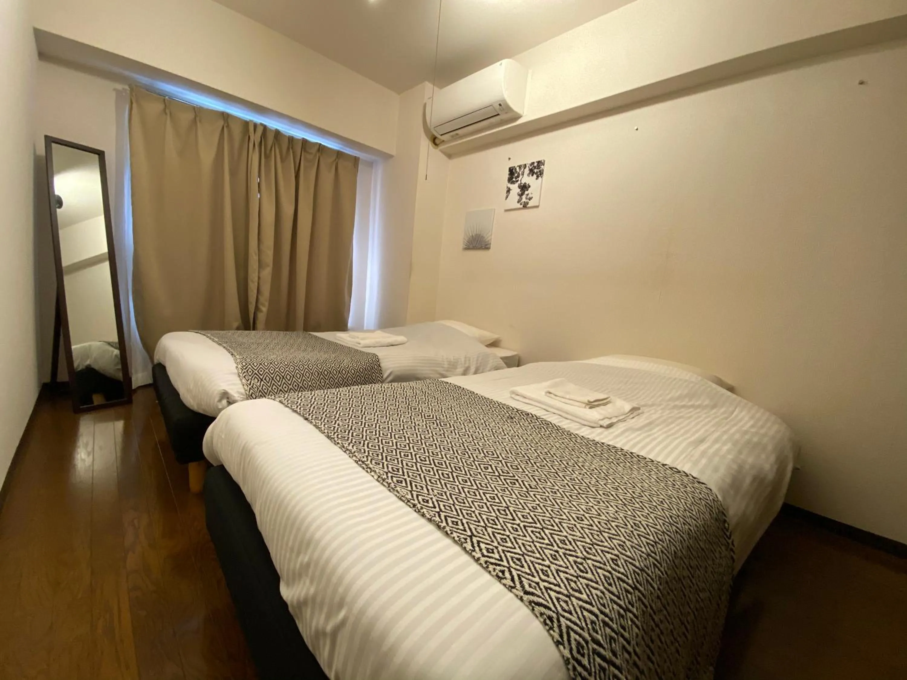 Bedroom, Bed in Residential Hotel Bevel Tokyo