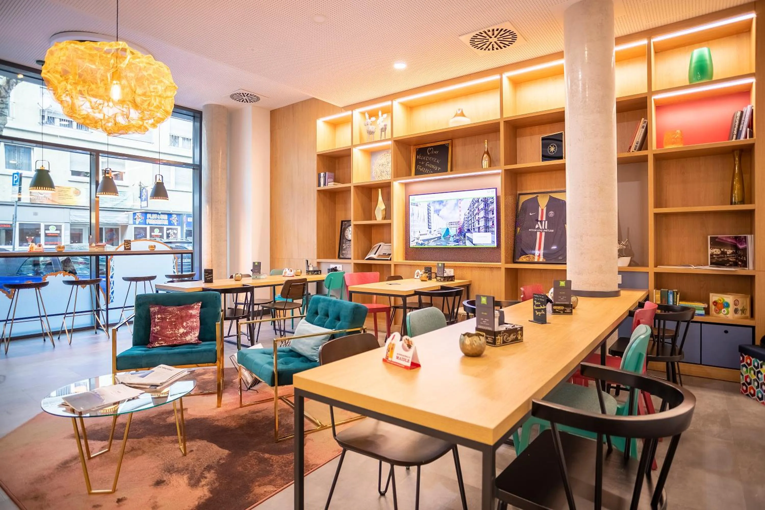 Lobby or reception in ibis Styles Pforzheim