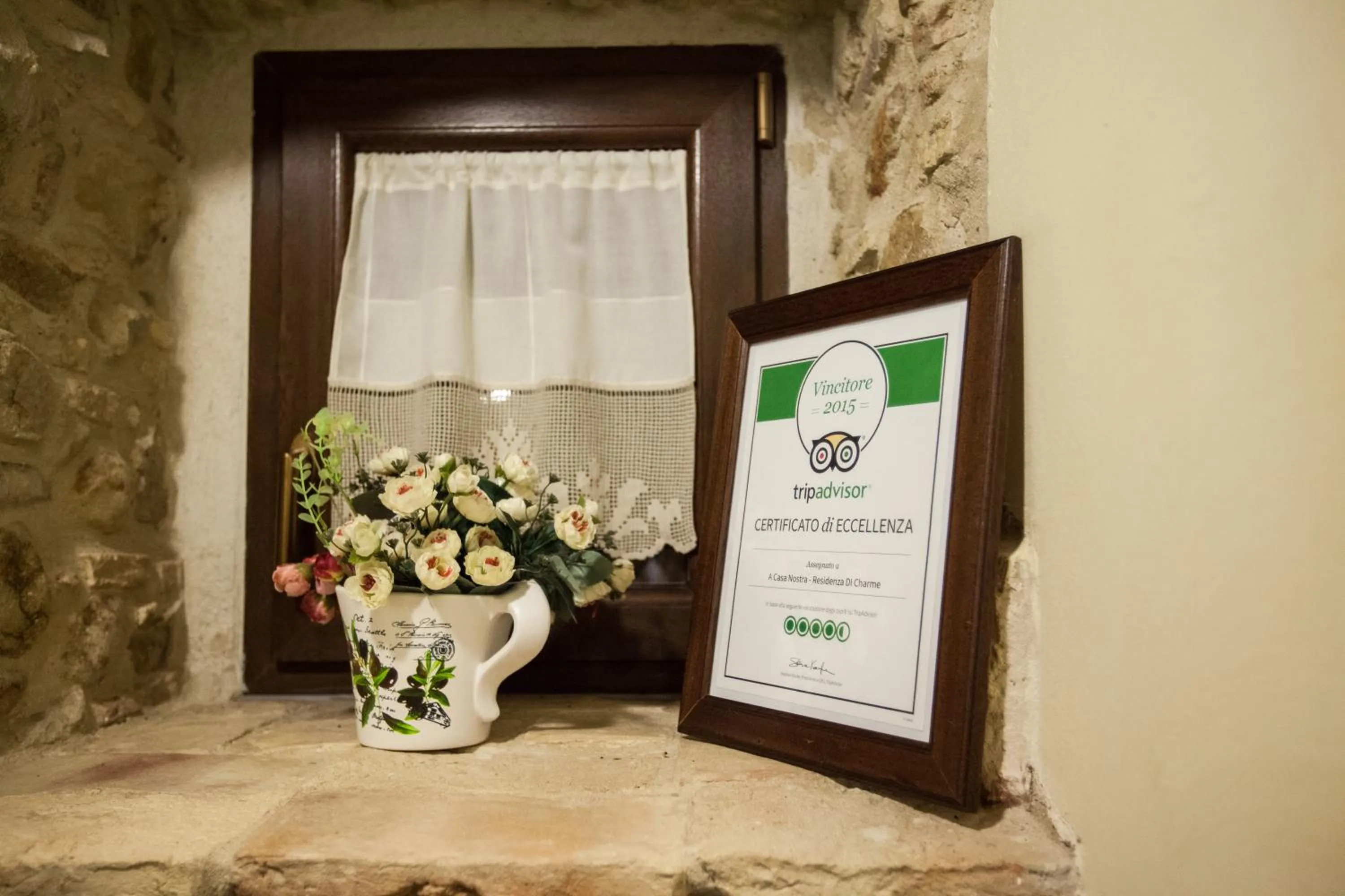 Certificate/Award in A Casa Nostra Residenza di Charme