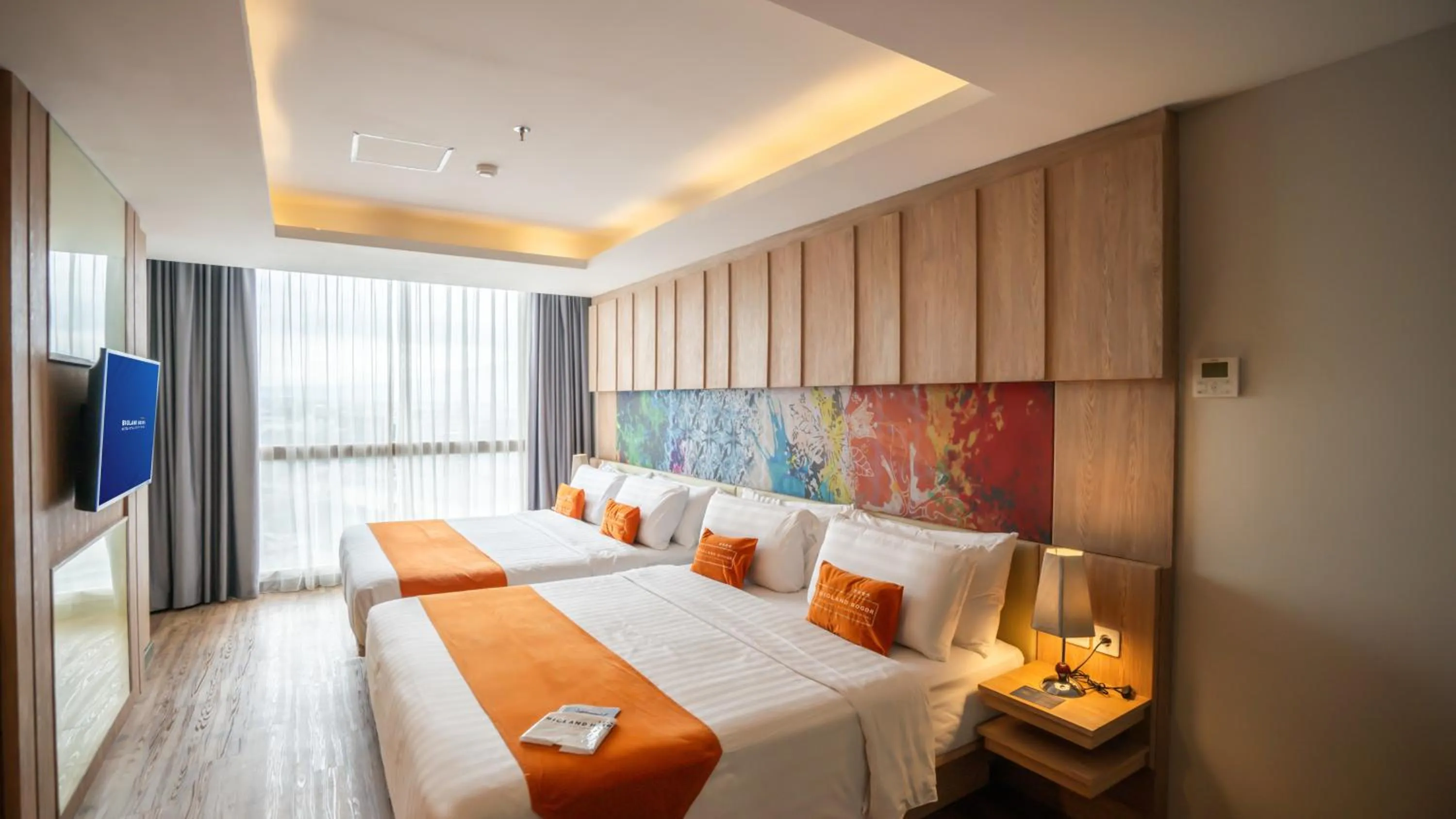 Bed in Bigland Bogor Hotel Powered by Archipelago