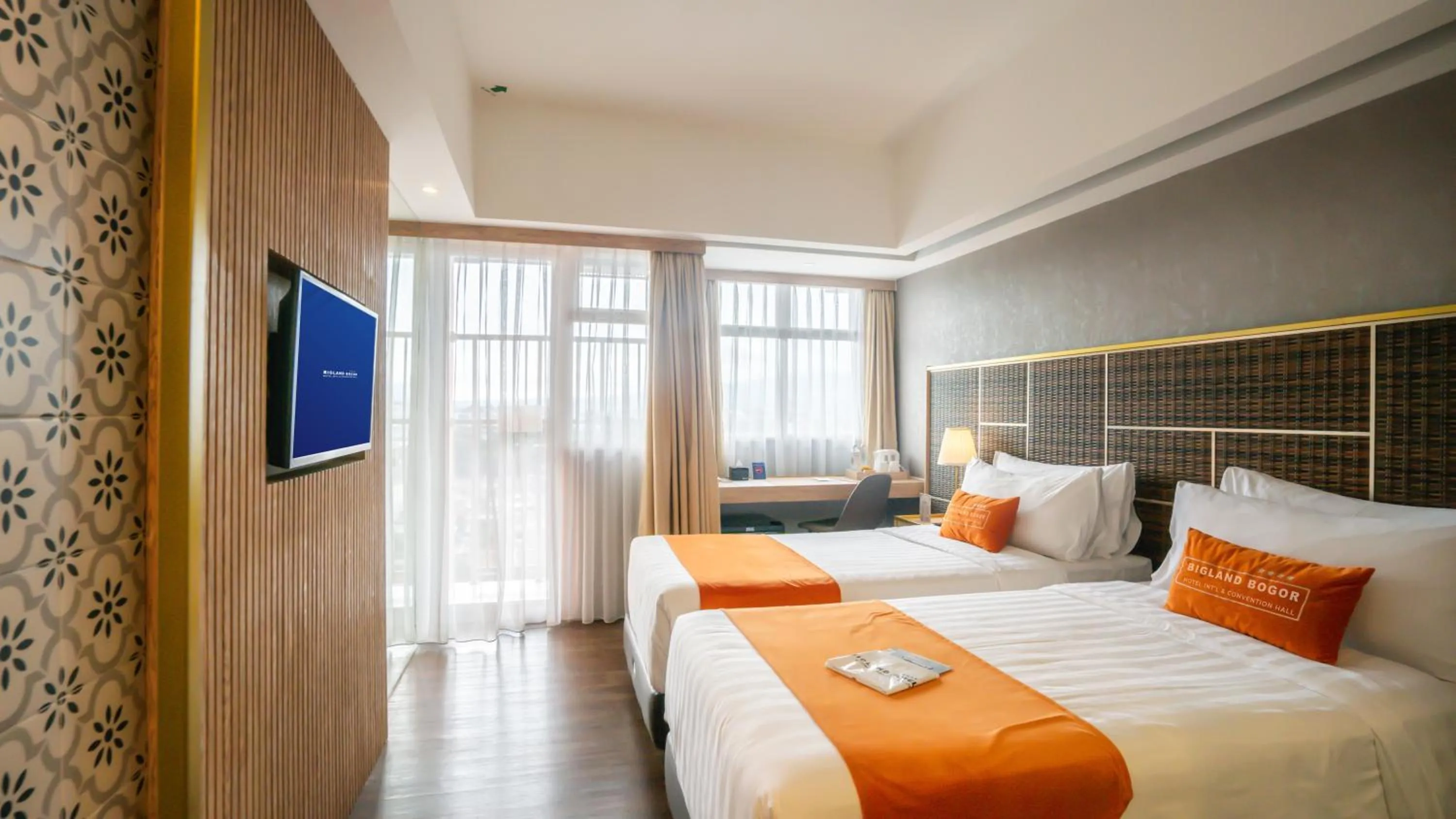 Bed in Bigland Bogor Hotel Powered by Archipelago