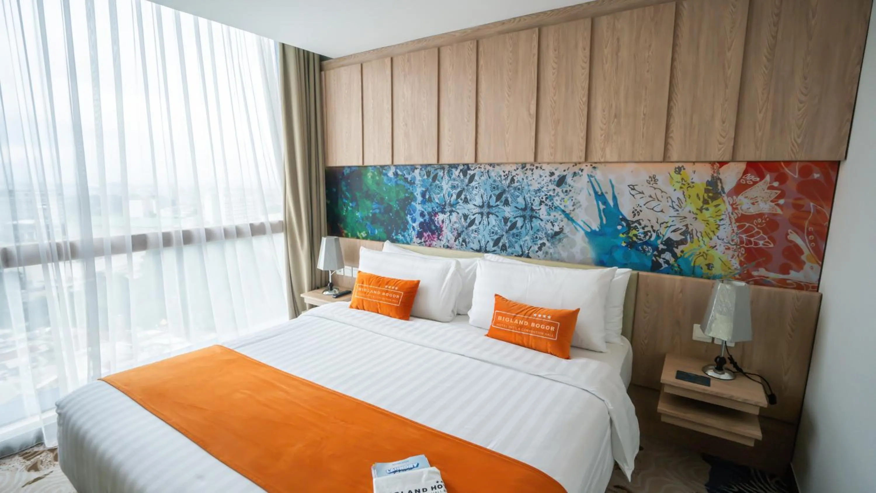 Bed in Bigland Bogor Hotel Powered by Archipelago