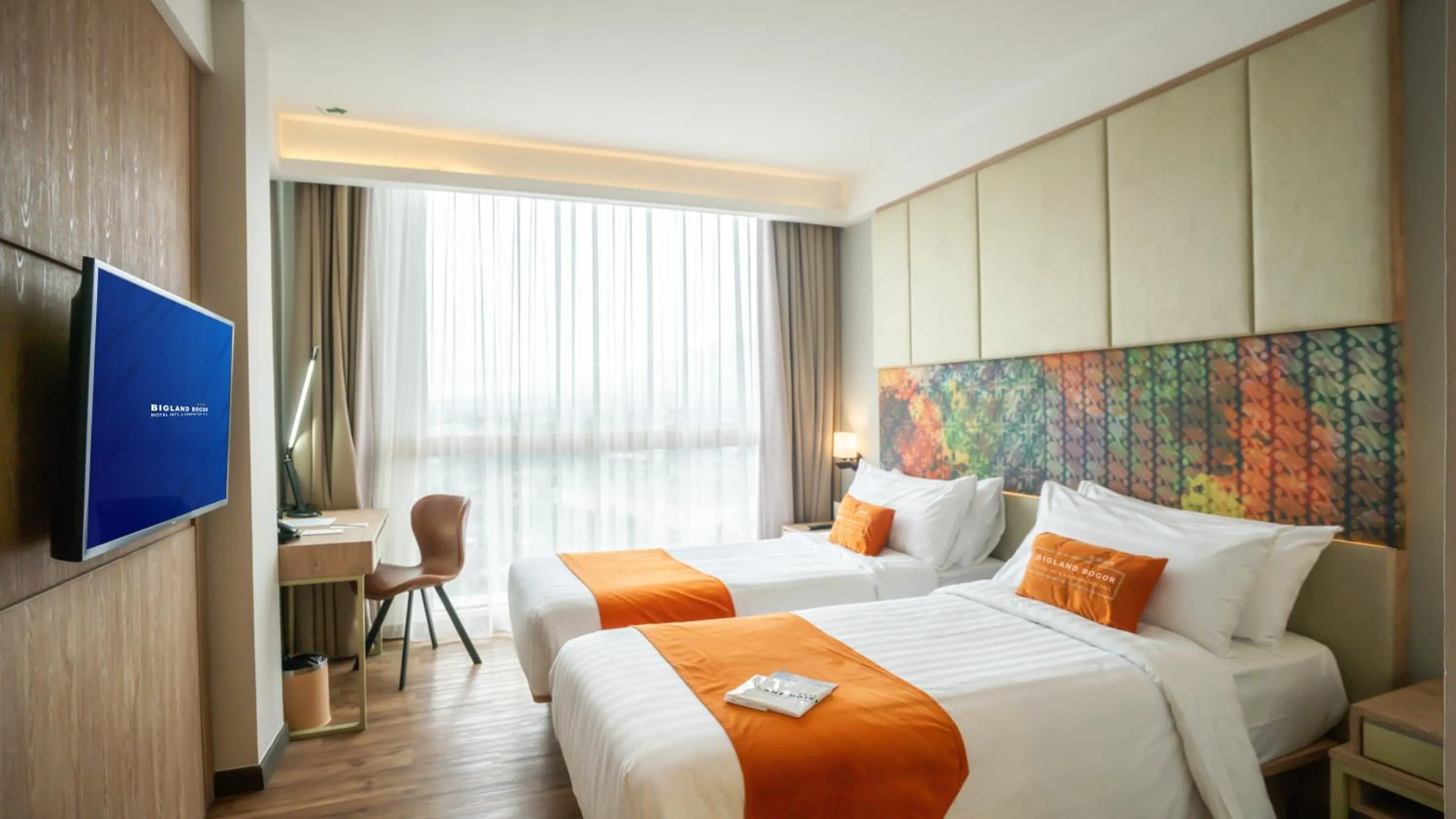 Bed in Bigland Bogor Hotel Powered by Archipelago