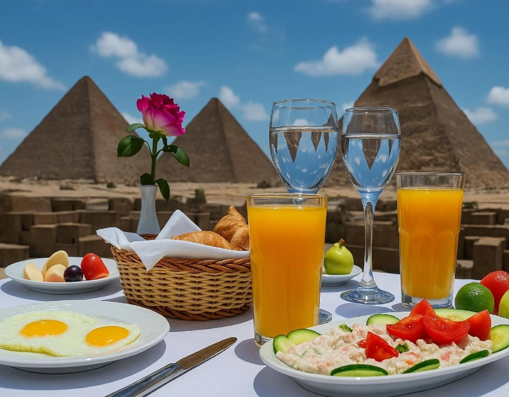 Food in Pyramids Gem Plaza Boutique Hotel & Restaurant