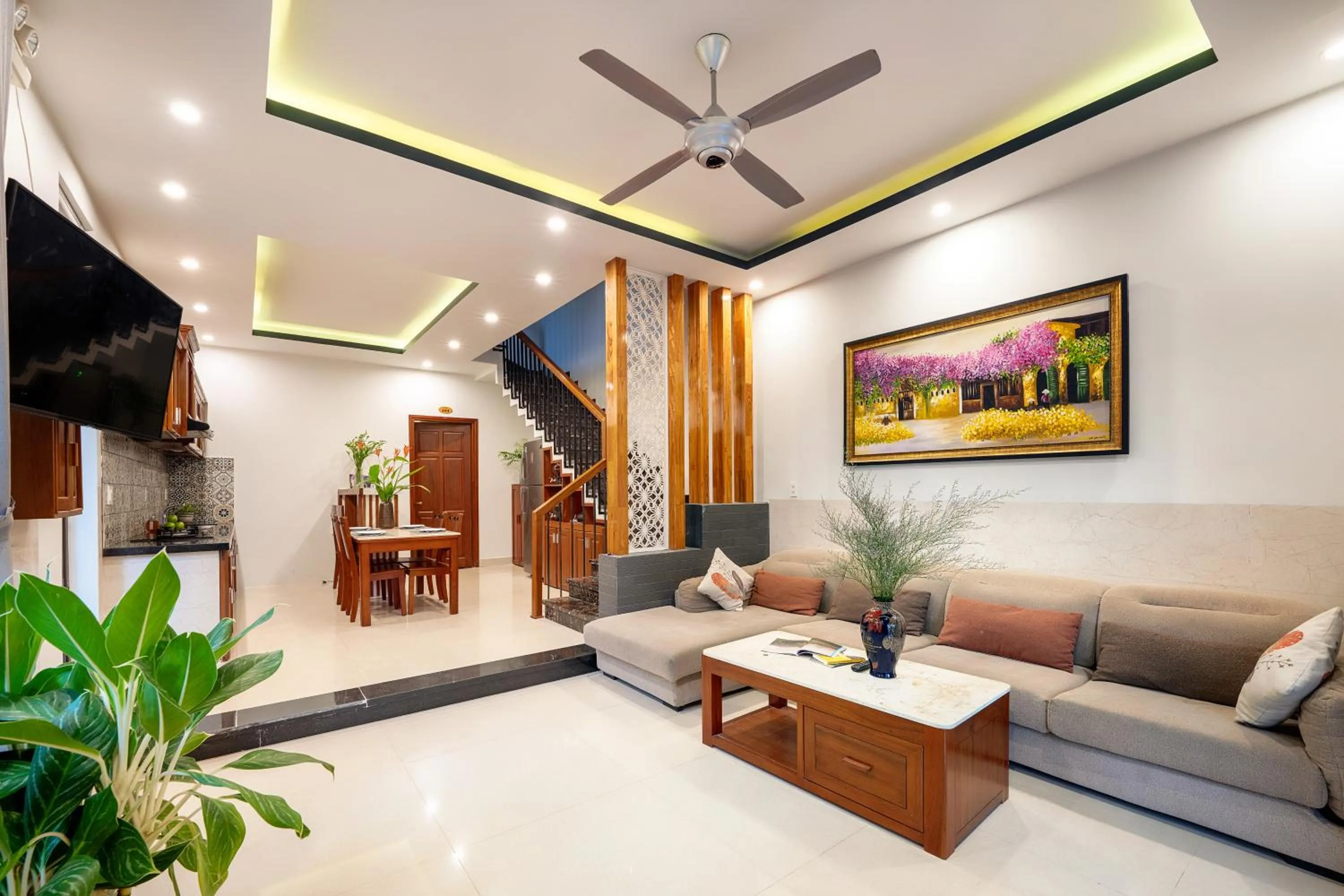 Living room in Sands River Hoi An Villa