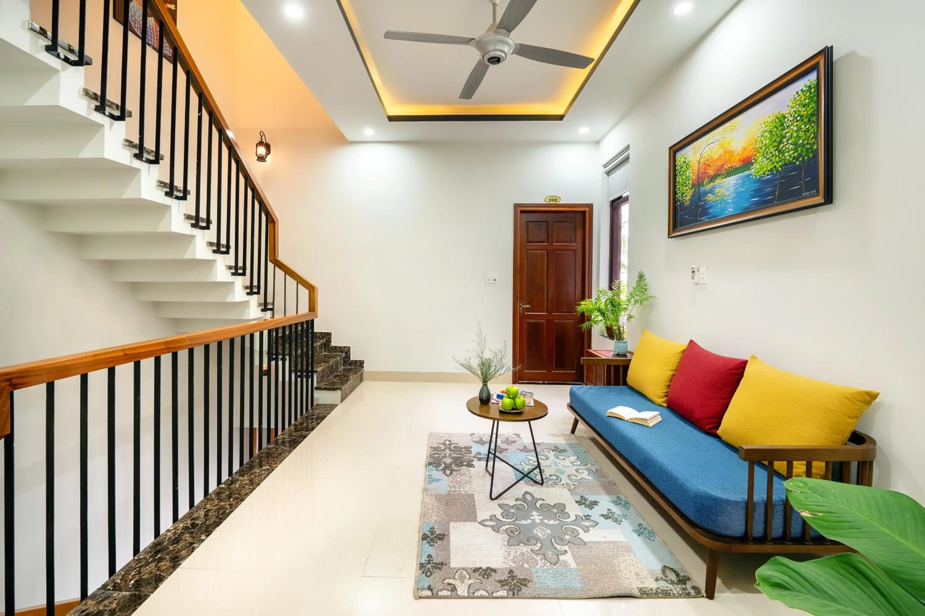 Seating area in Sands River Hoi An Villa