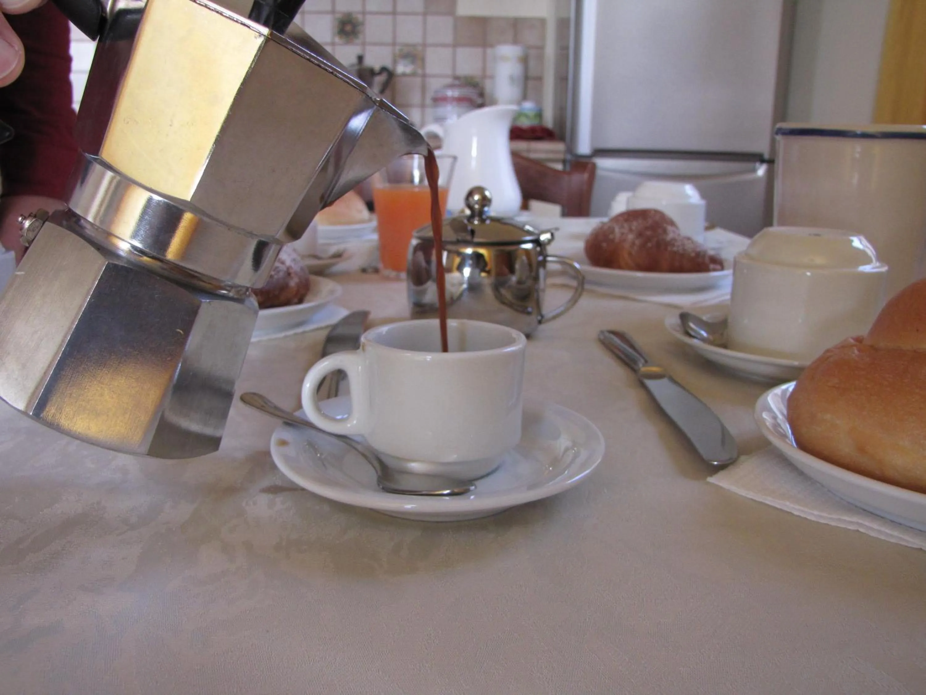 Italian breakfast in B&B Agon