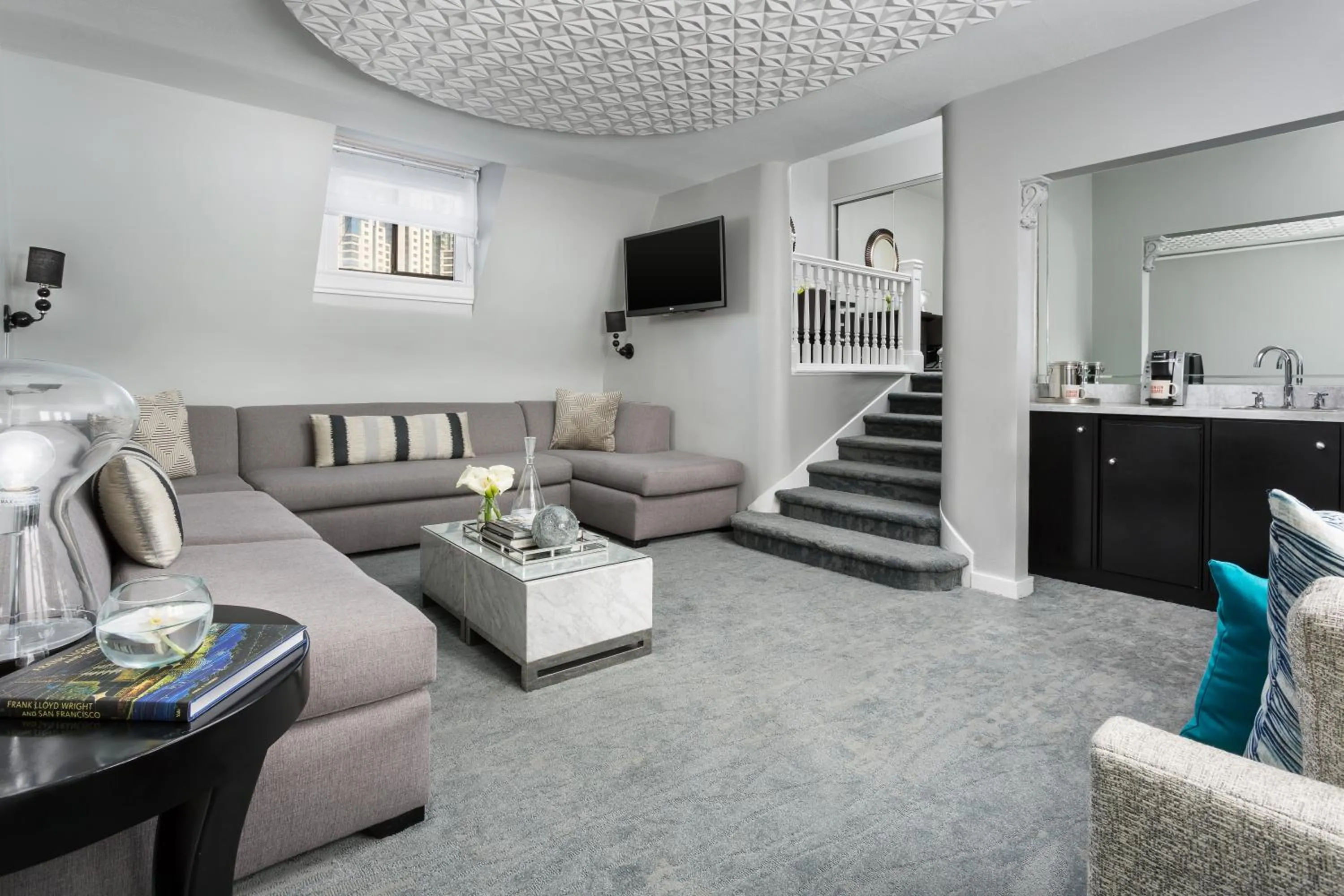 Living room in Hotel Union Square San Francisco