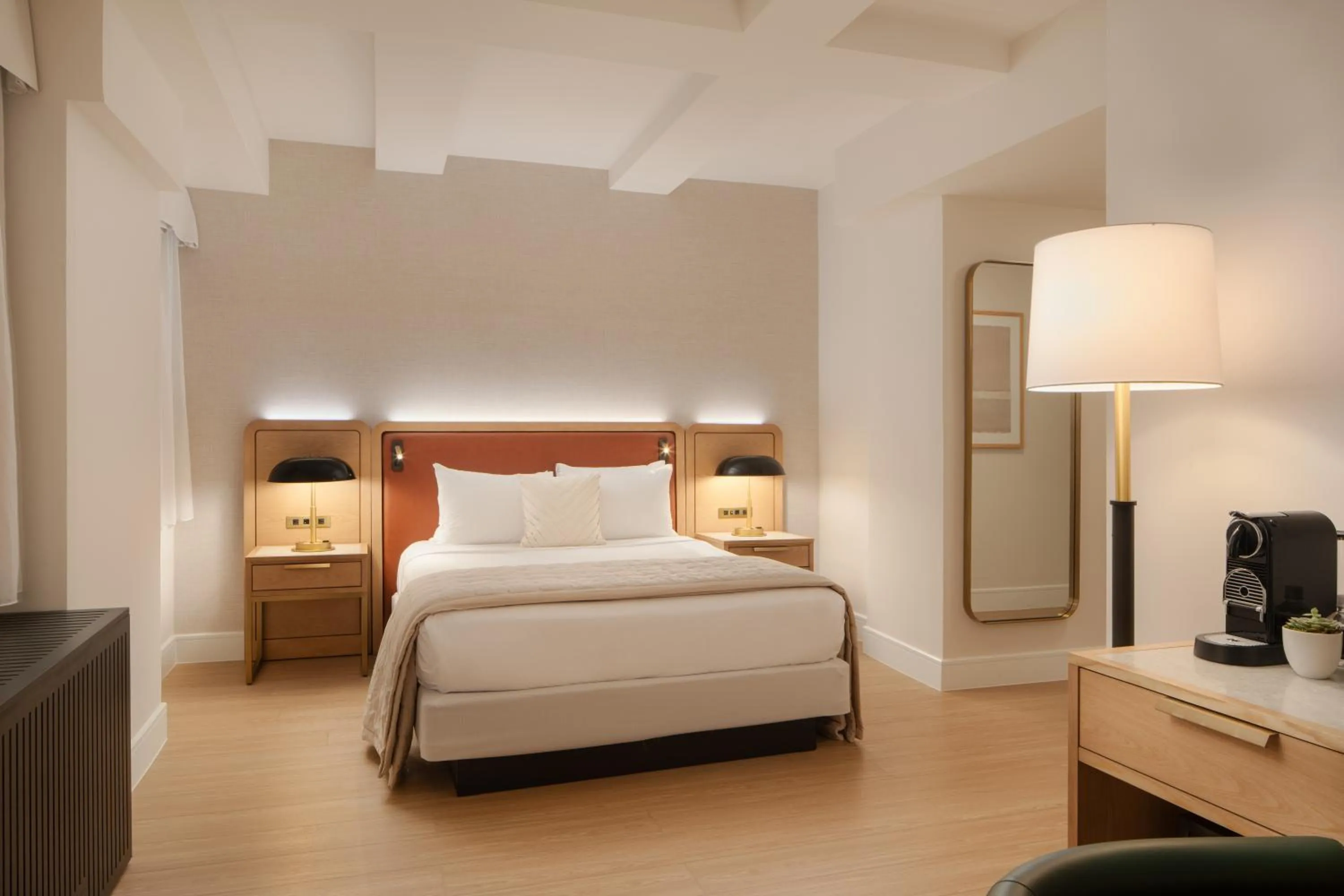 Bedroom, Bed in Aura Hotel Times Square Newly Renovated