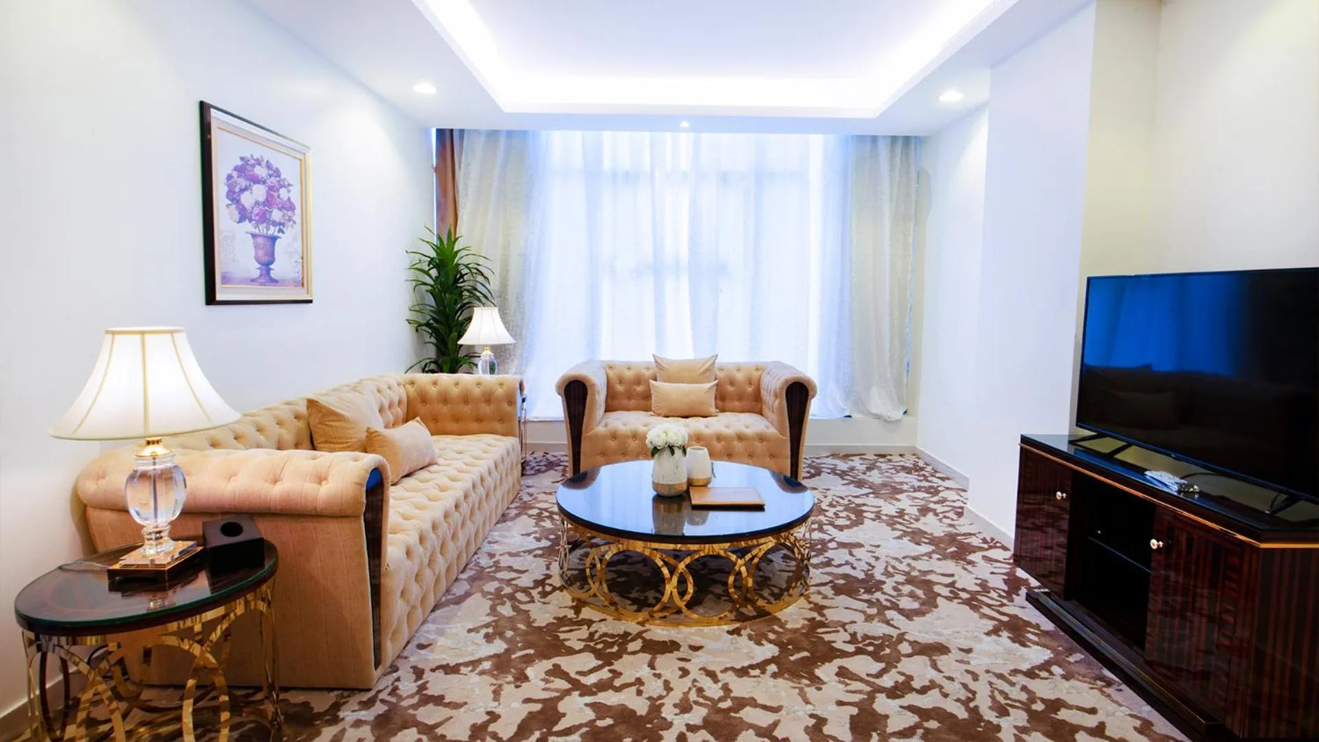 Living room in Golden Dream Hotel
