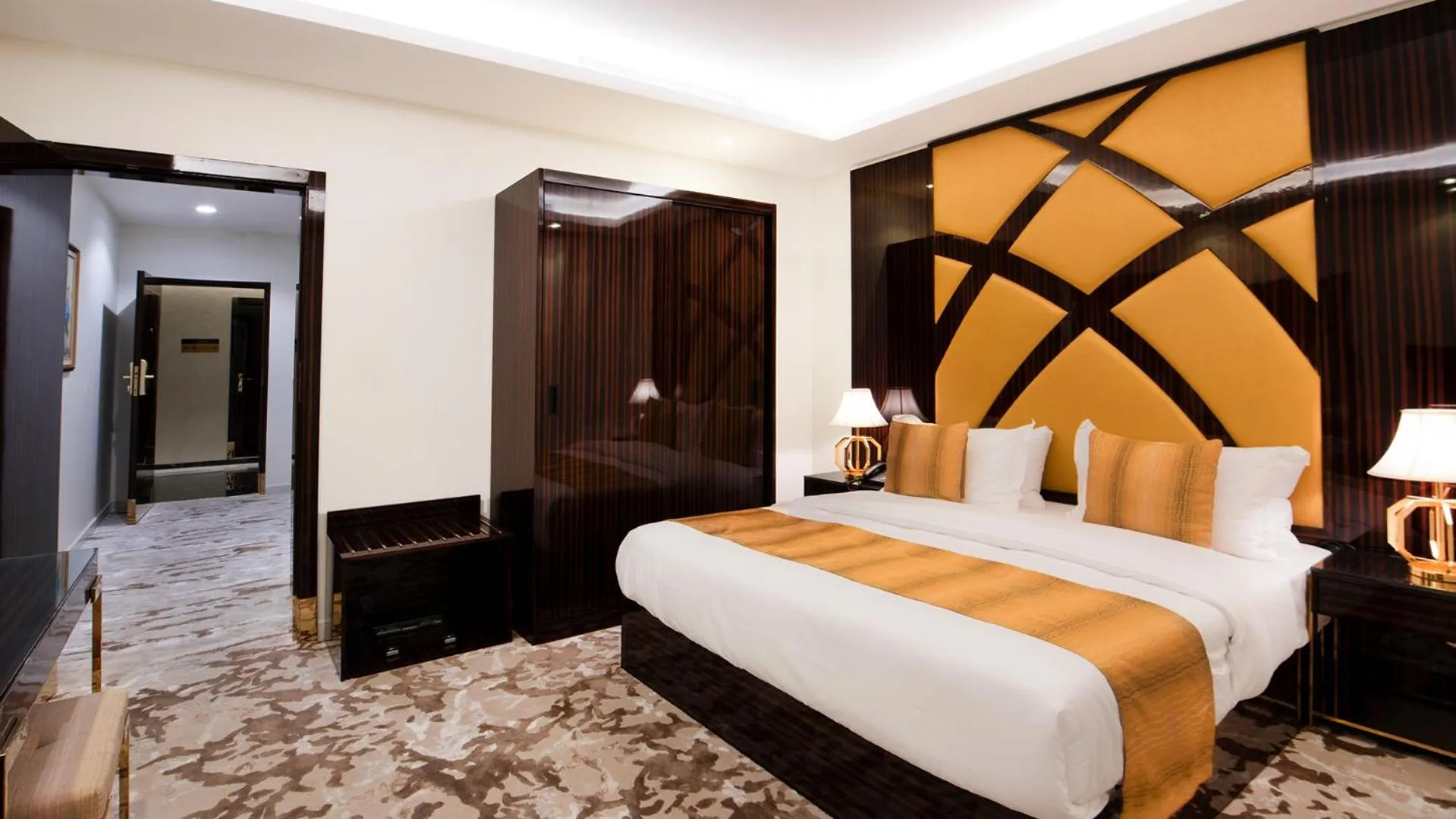 Bed in Golden Dream Hotel