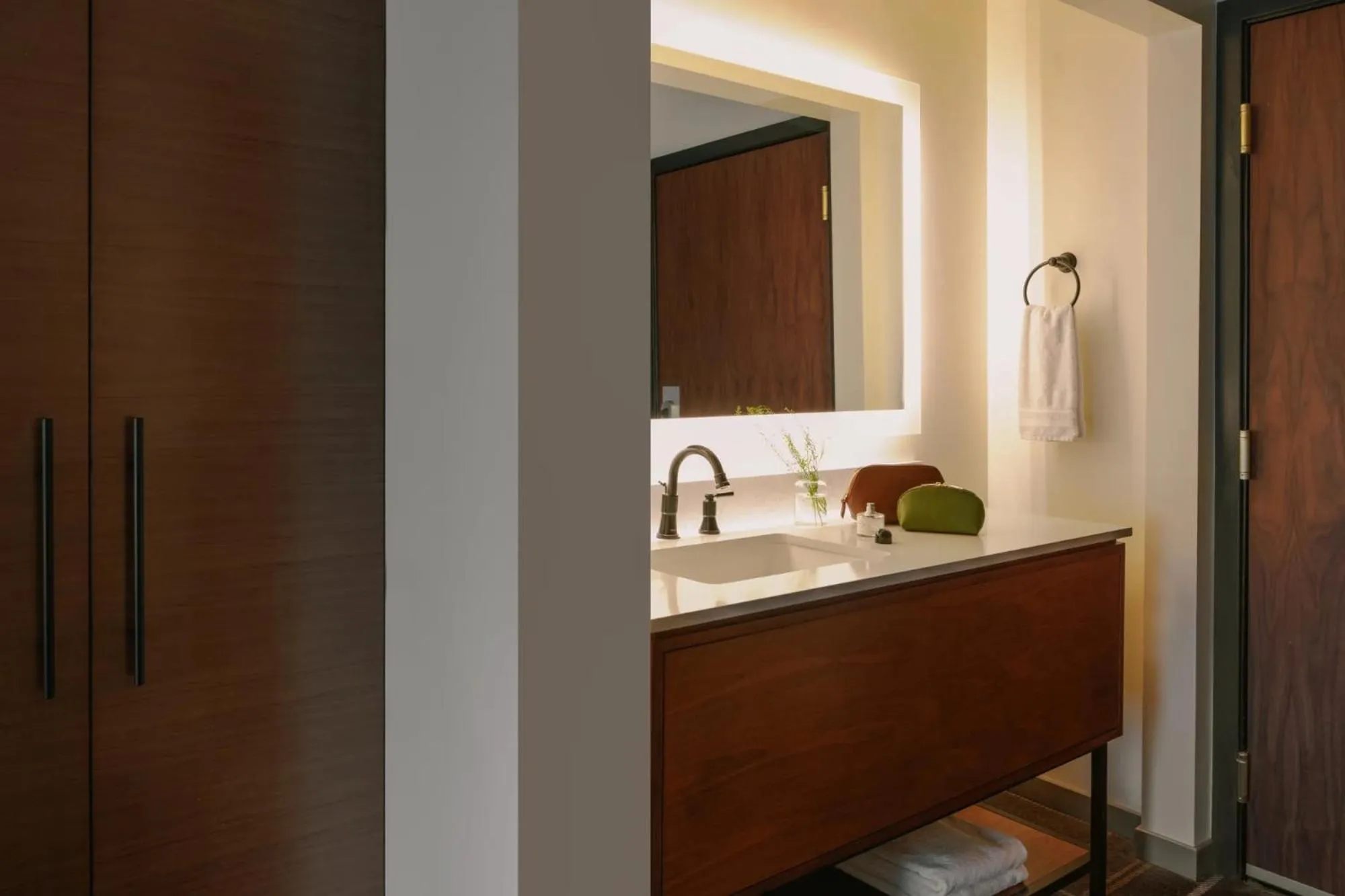 Bathroom in FOUND Hotel, Santa Monica, Series by Marriott