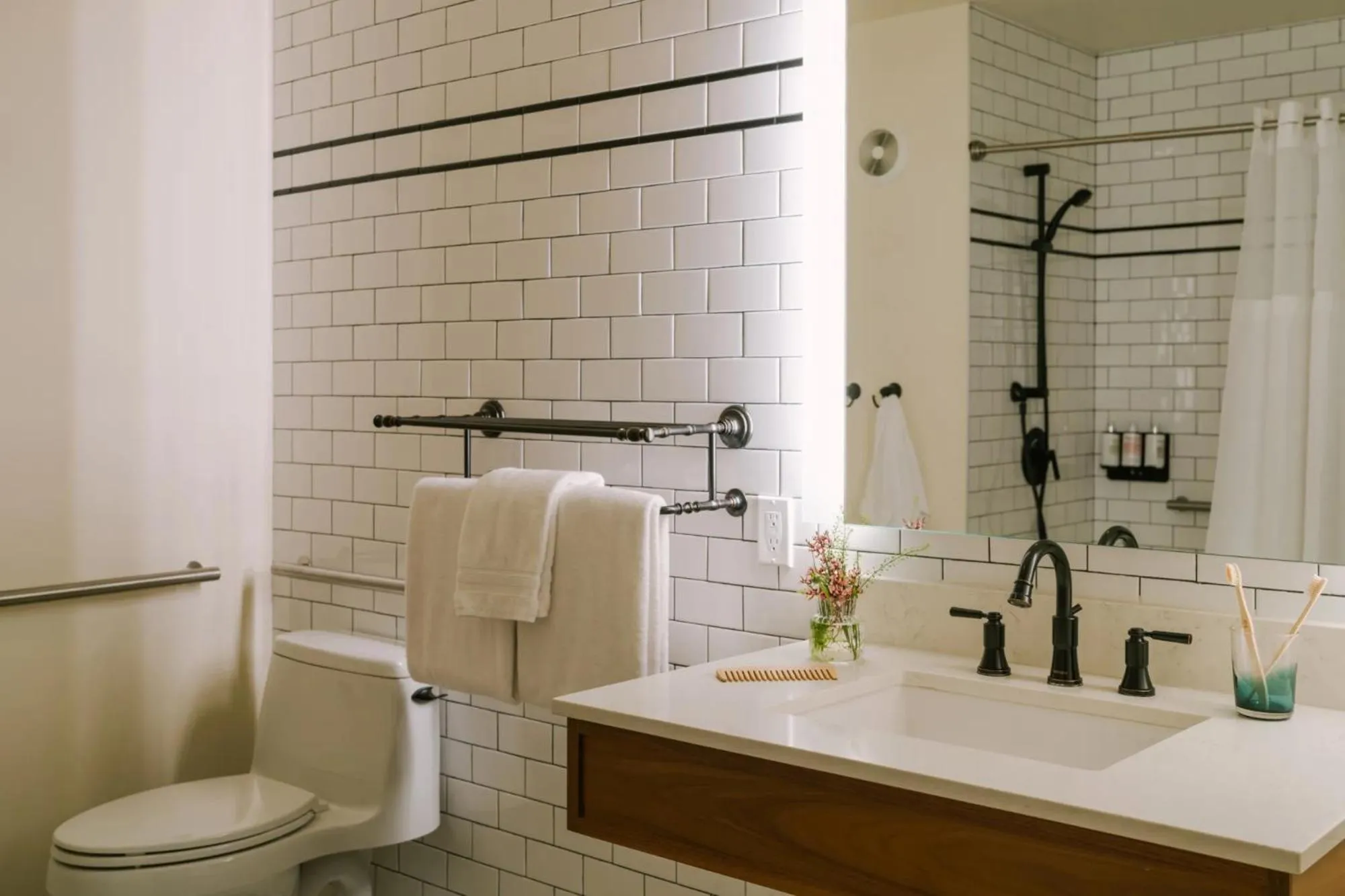 Toilet in FOUND Hotel, Santa Monica, Series by Marriott