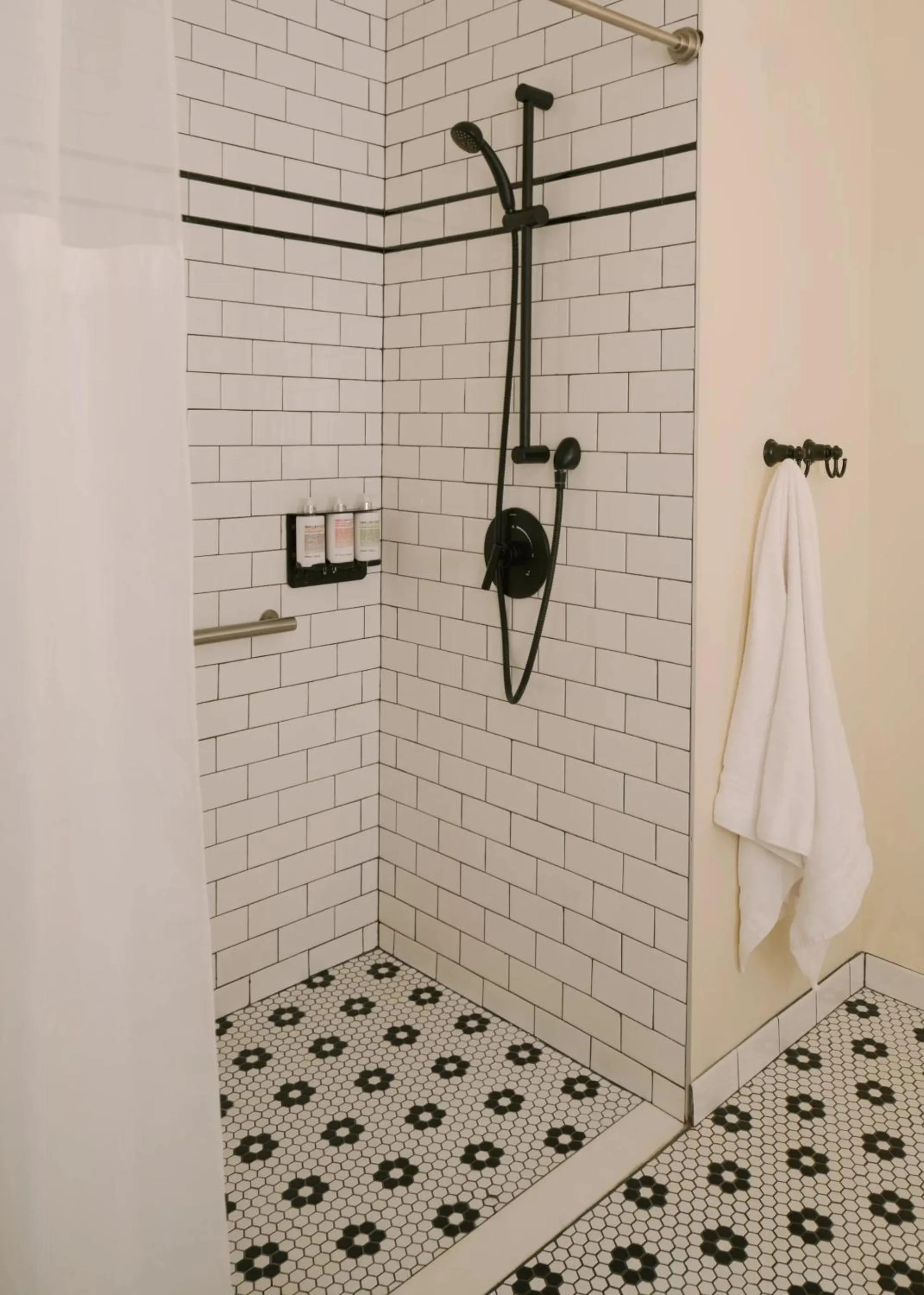Shower in FOUND Hotel, Santa Monica, Series by Marriott