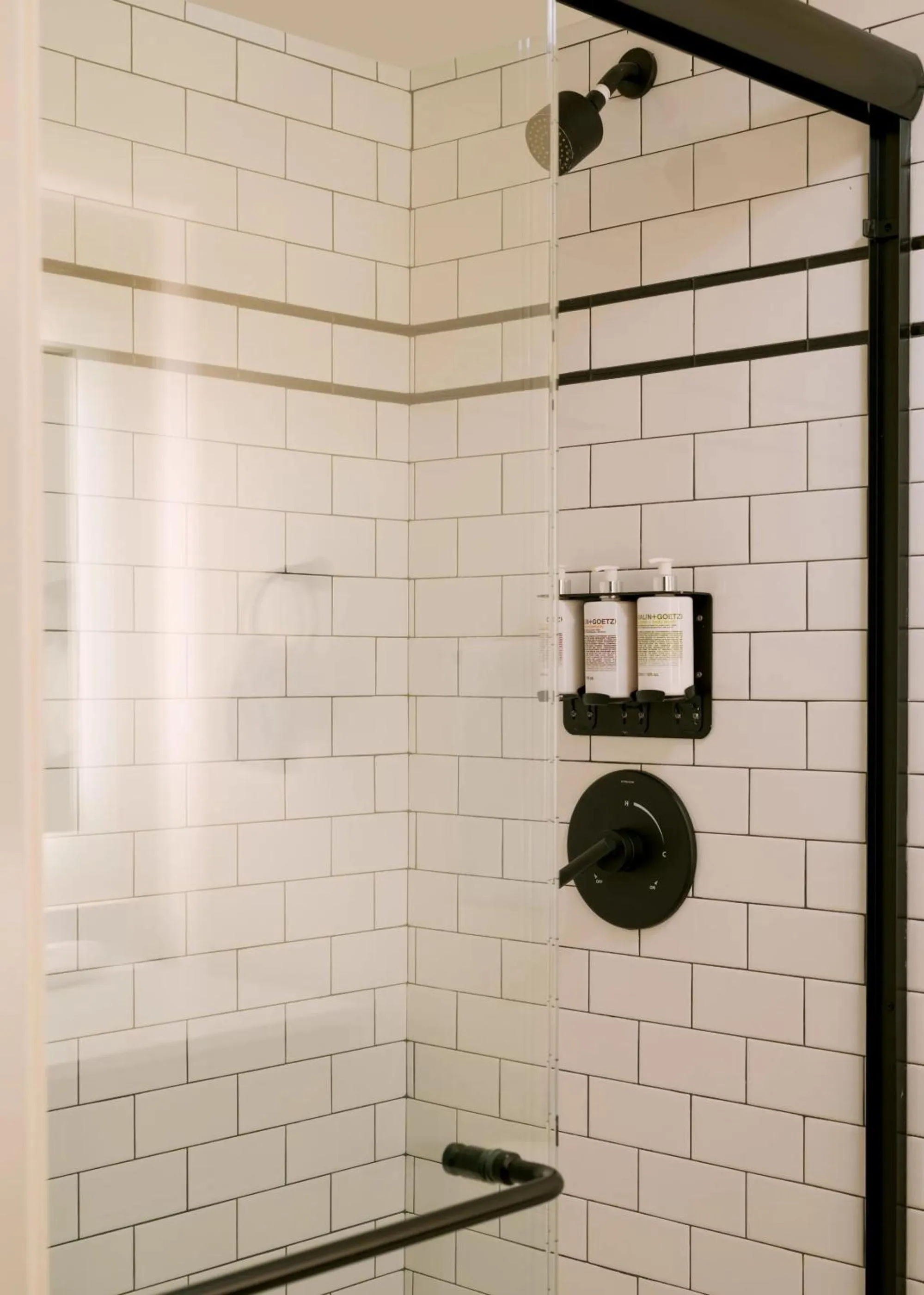 Shower in FOUND Hotel, Santa Monica, Series by Marriott